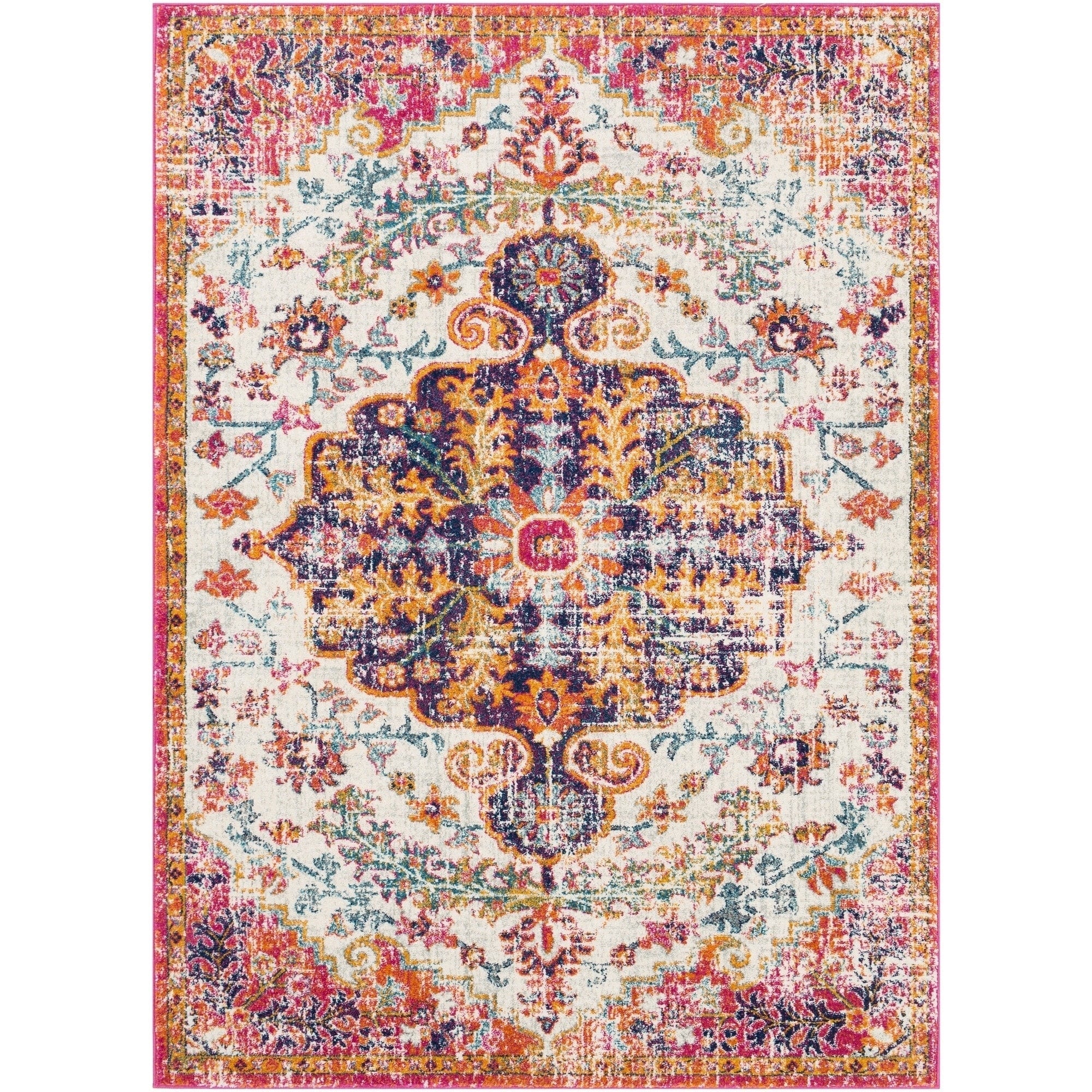 Tapis de sol vintage bohème Caressa de Livabliss
