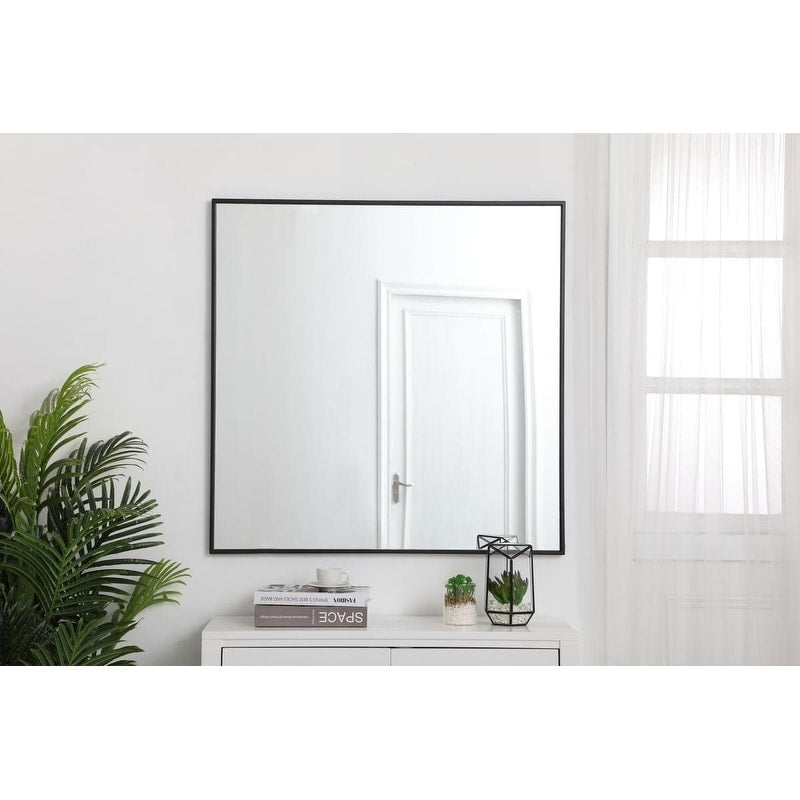 Carson Carrington Salsnas Metal Frame Rectangular Mirror