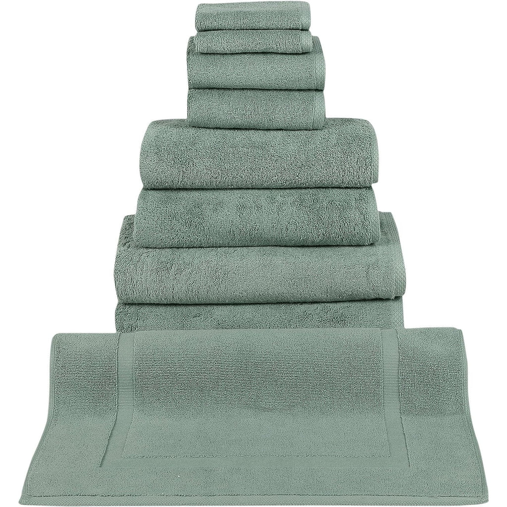 CTT %100 Turkish Cotton Towel Set 8 or 9 Pcs Quick Dry and Absorbent