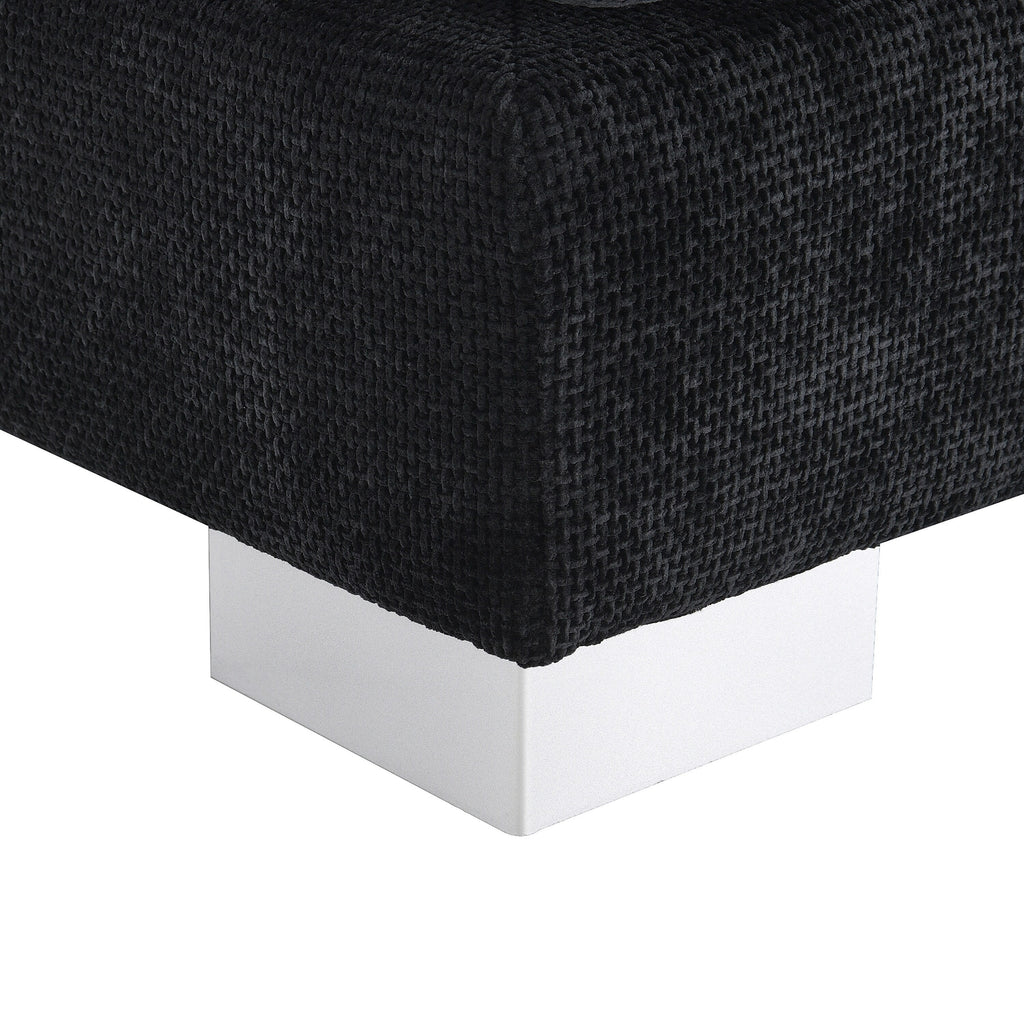 Cloud Sectional Sofa,L-Shaped Luxury Couch Set With 2 Free Pillows,4-Seat Chenille Indoor Furniture With Oversized Chaise