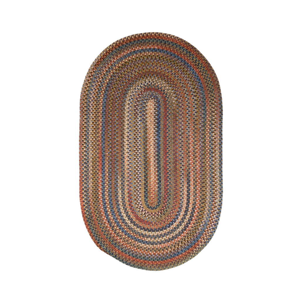 Tapis en laine multicolore tressé New England de Colonial Mills