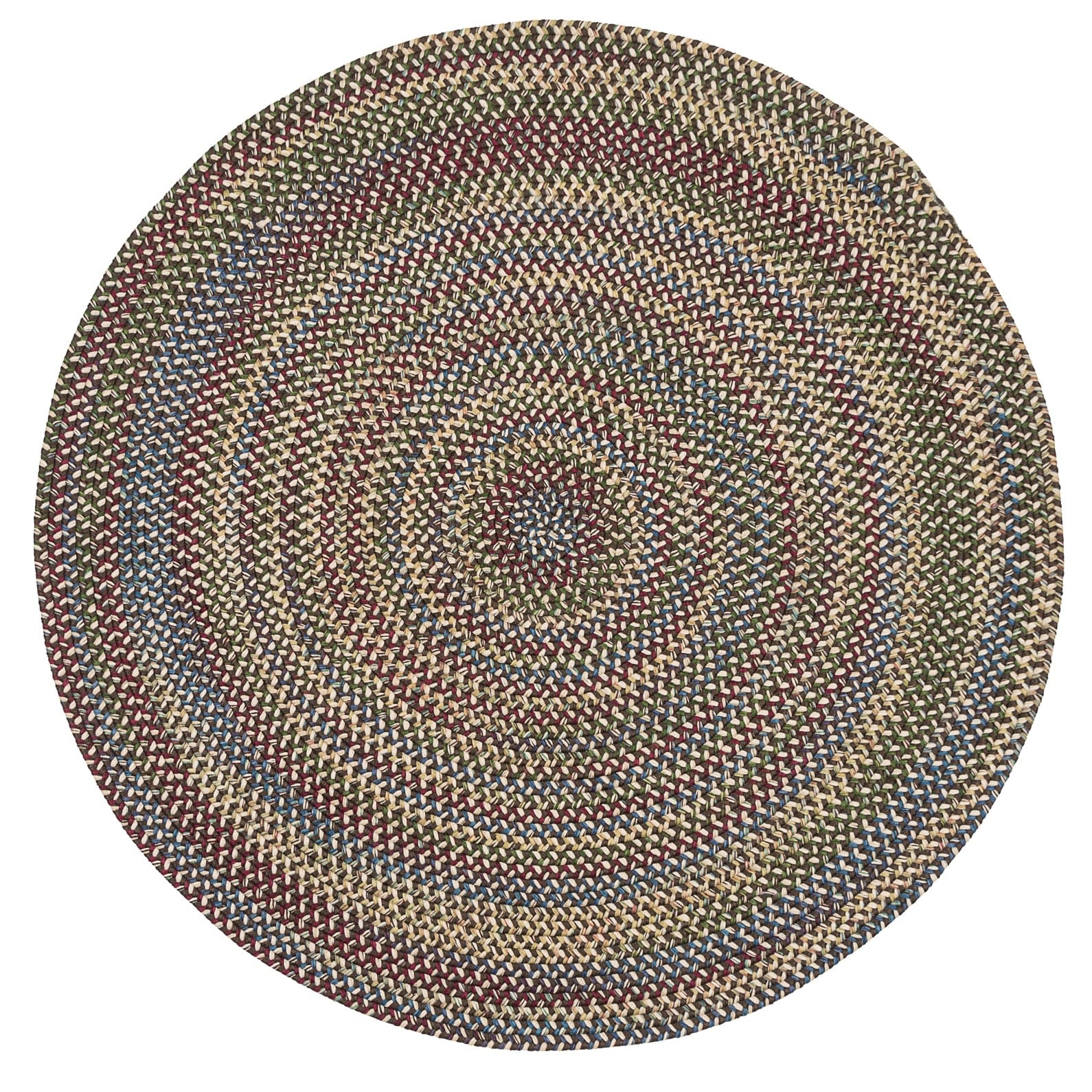Tapis rond tressé rustique Worley de Colonial Mills
