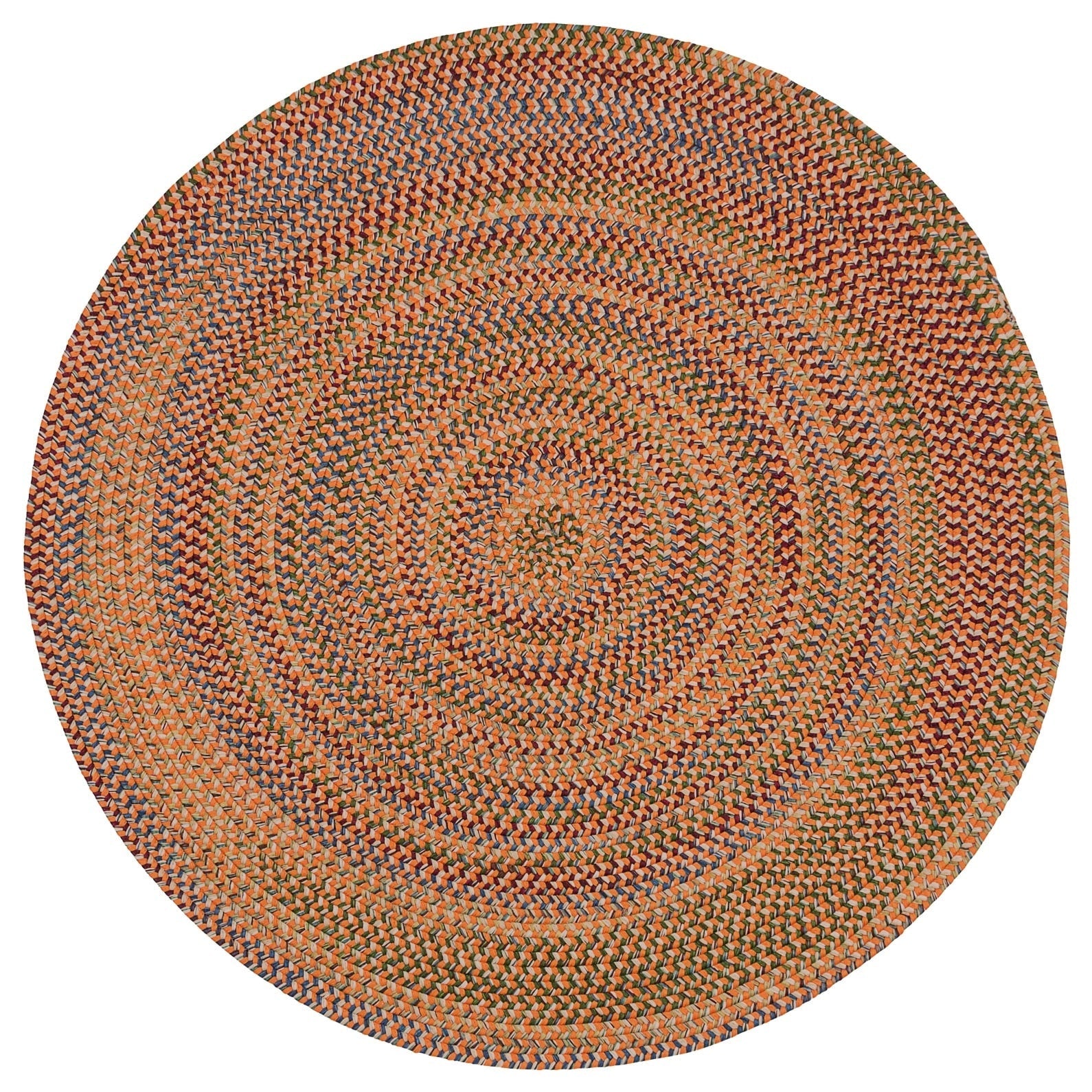 Tapis rond tressé rustique Worley de Colonial Mills