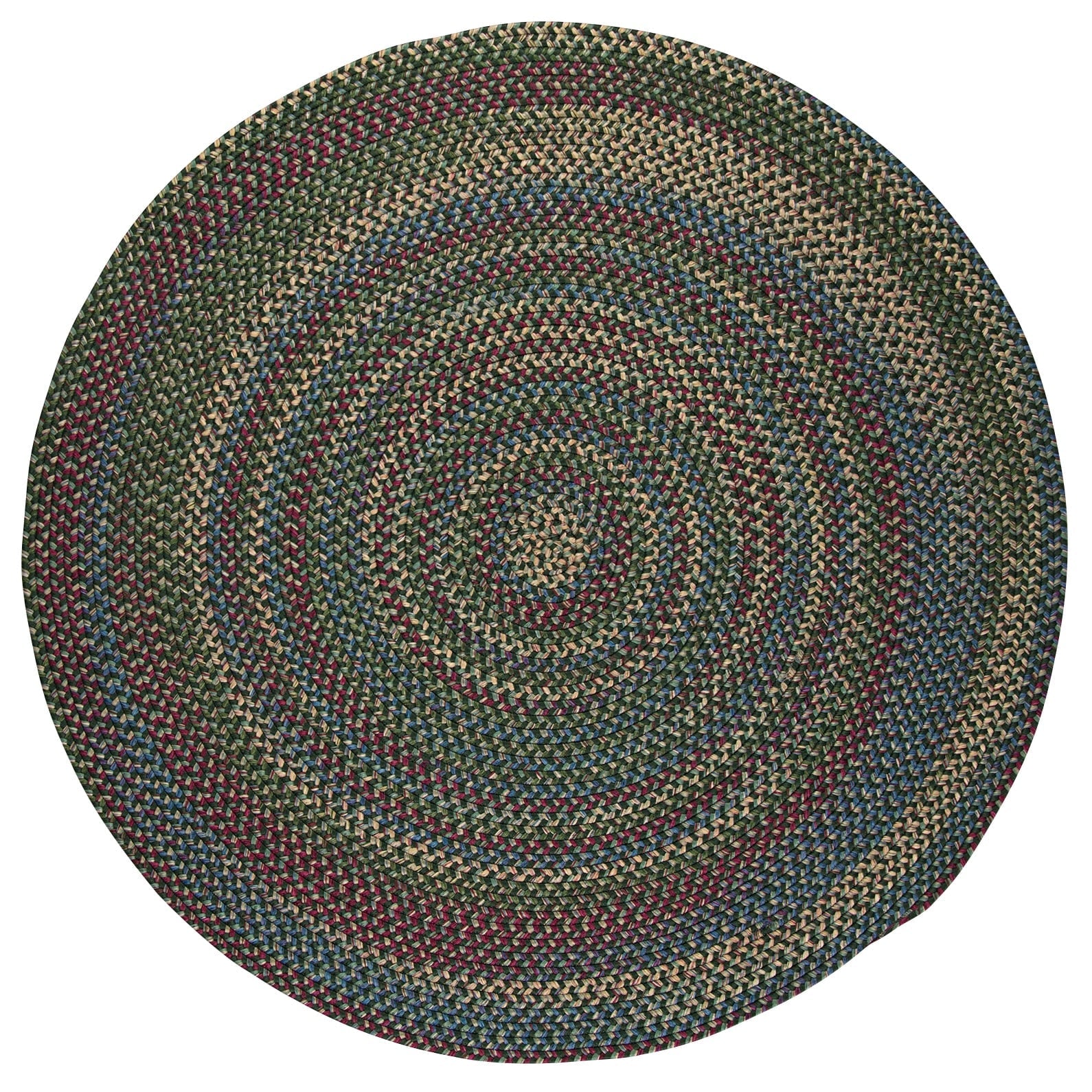 Tapis rond tressé rustique Worley de Colonial Mills