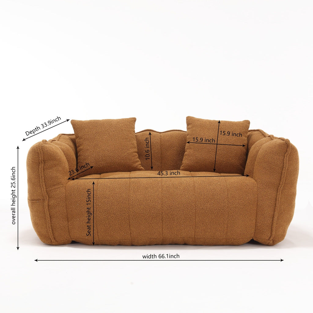 Comfortable square recliner sofa
