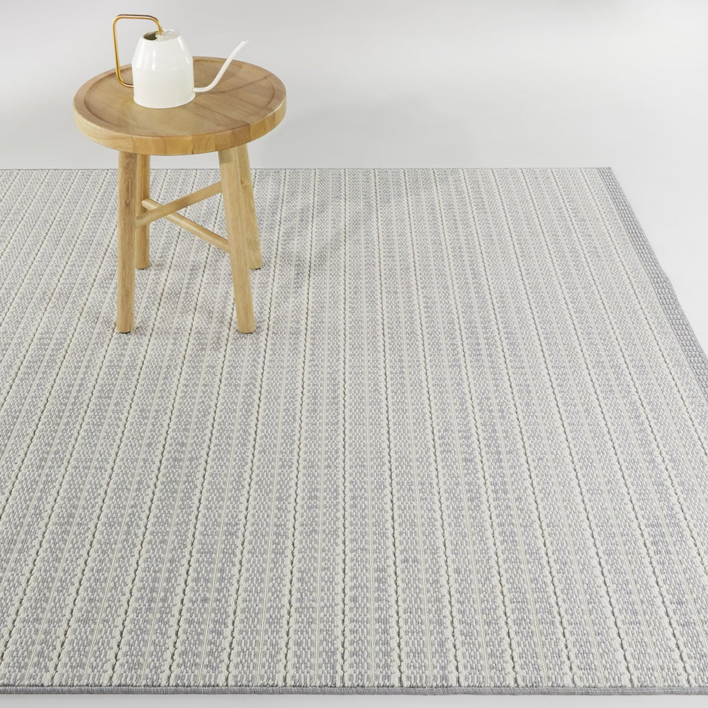 Tapis d'intérieur/extérieur Connell à rayures transitionnelles