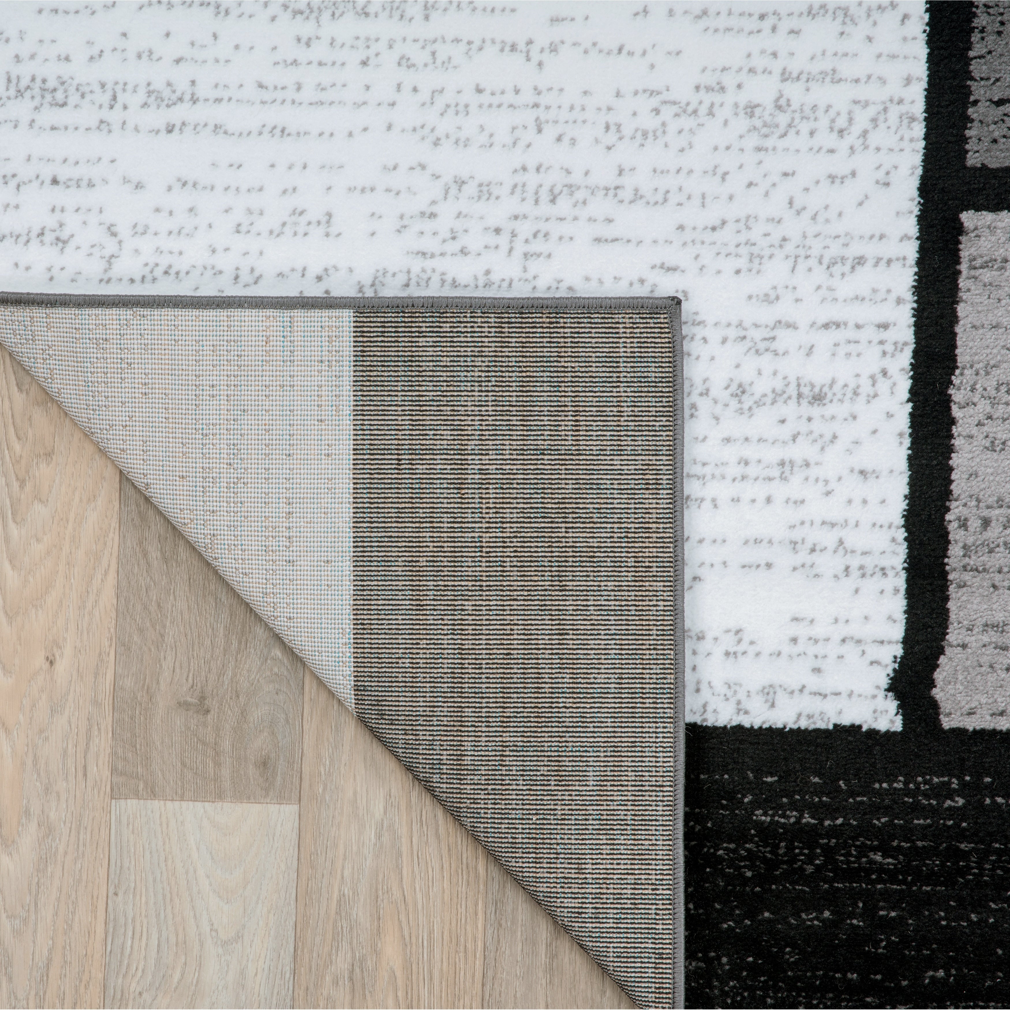 World Rug Gallery Contemporary Modern Boxed Color Block Area Rug