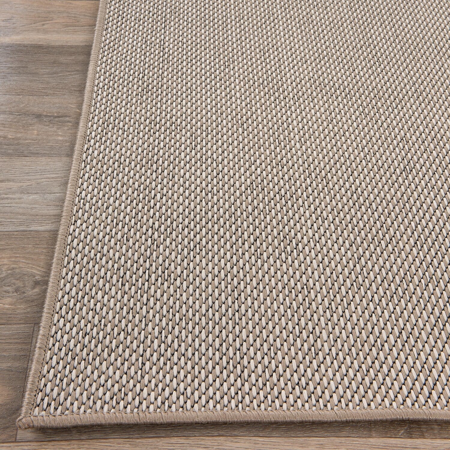 Tapis contemporain uni d'intérieur/extérieur