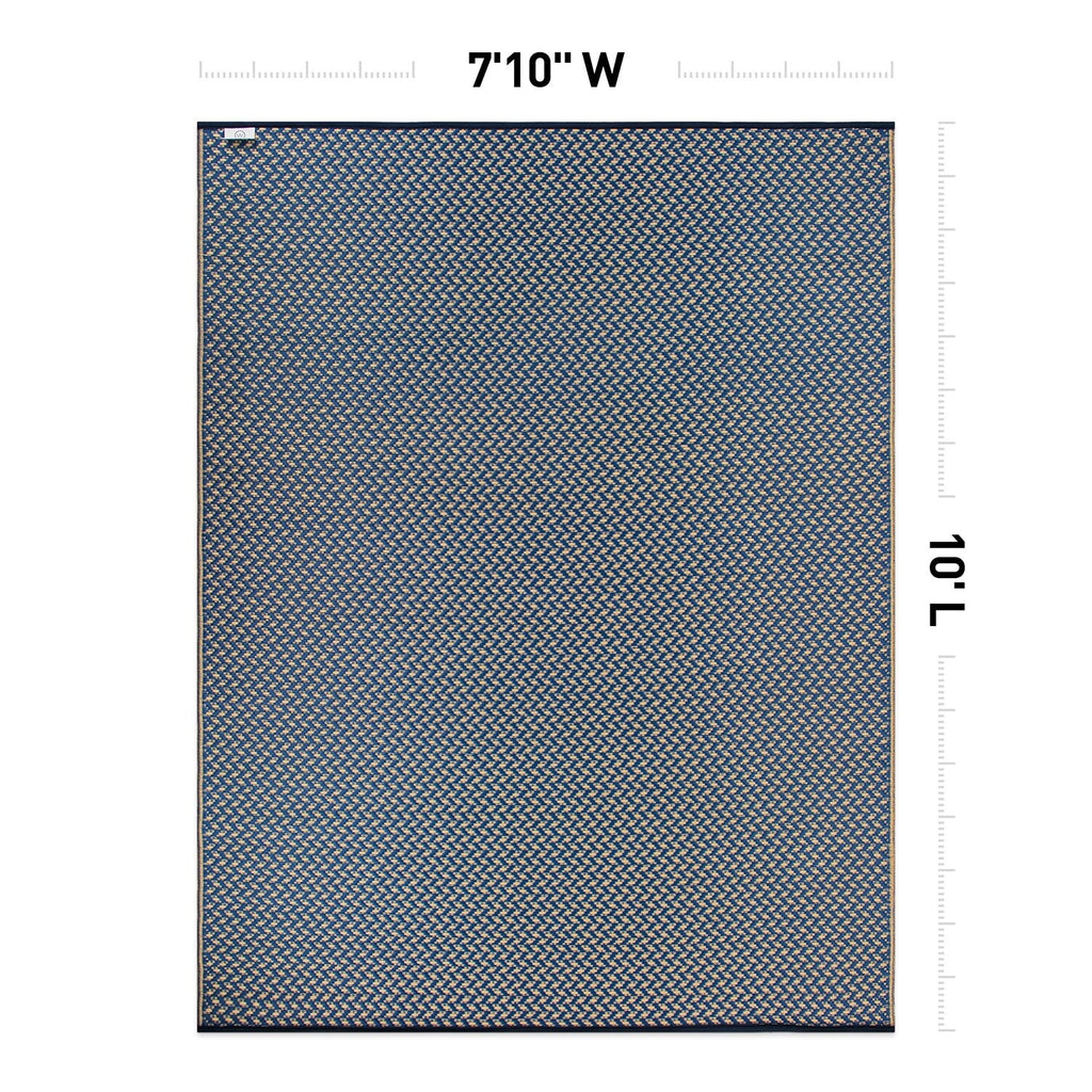 Tapis d'extérieur contemporains en plastique solide réversible