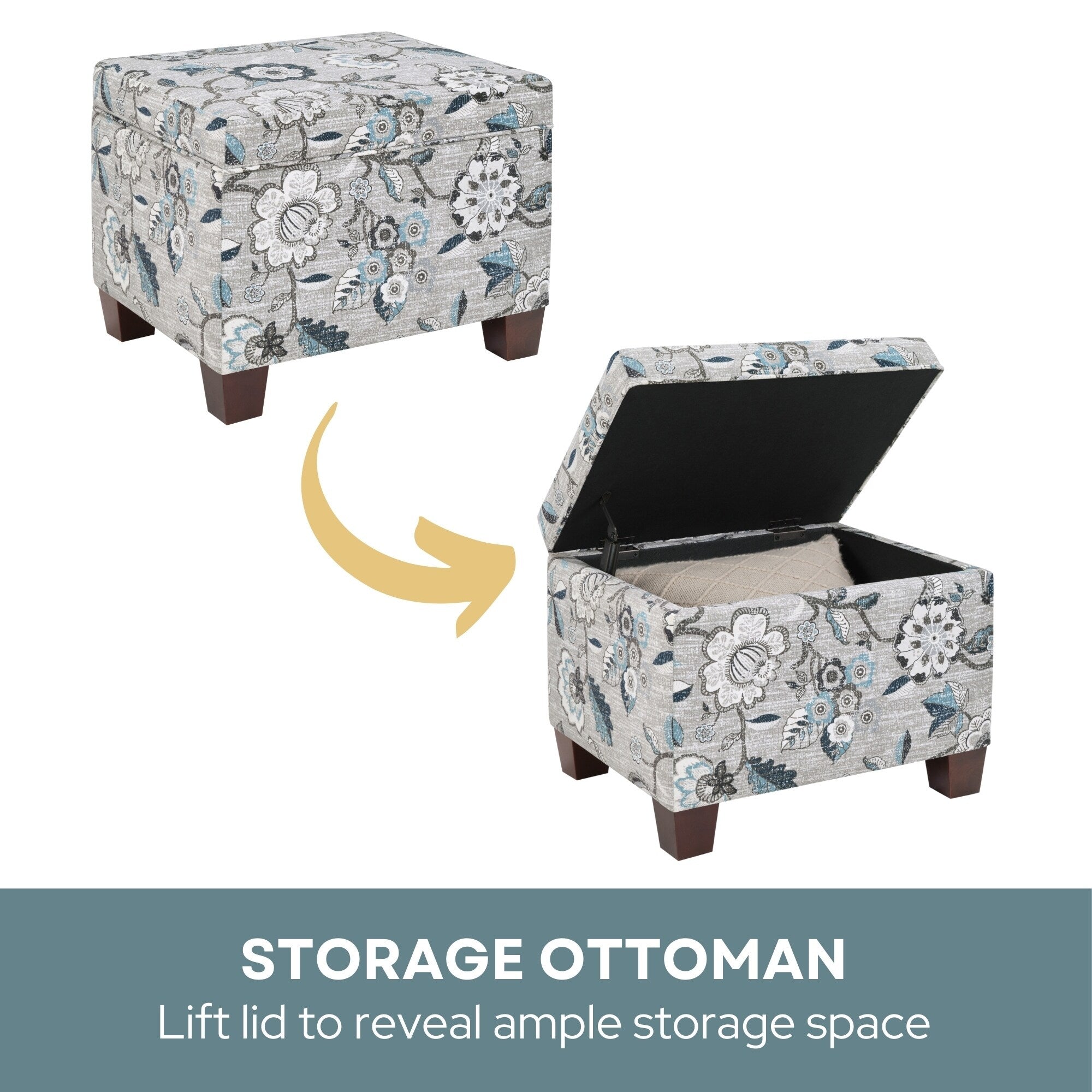 Convenience Concepts Madison Storage Ottoman