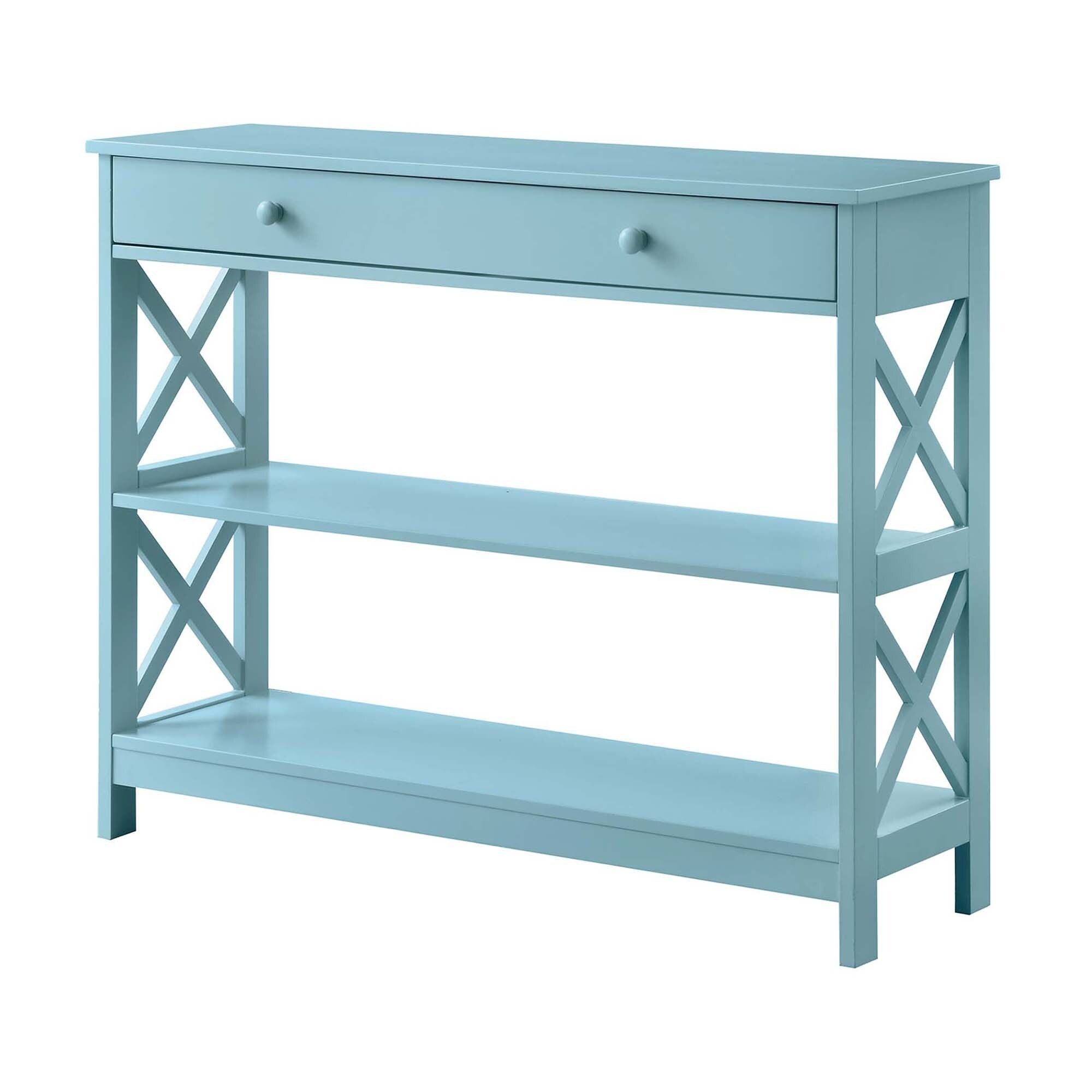 Console Oxford à 1 tiroir avec étagères Convenience Concepts