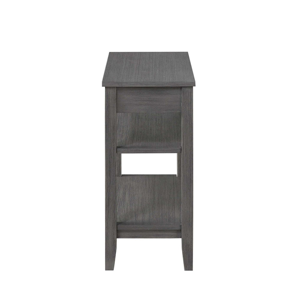 Convenience Concepts American Heritage 1 Drawer Chairside End Table with Shelves