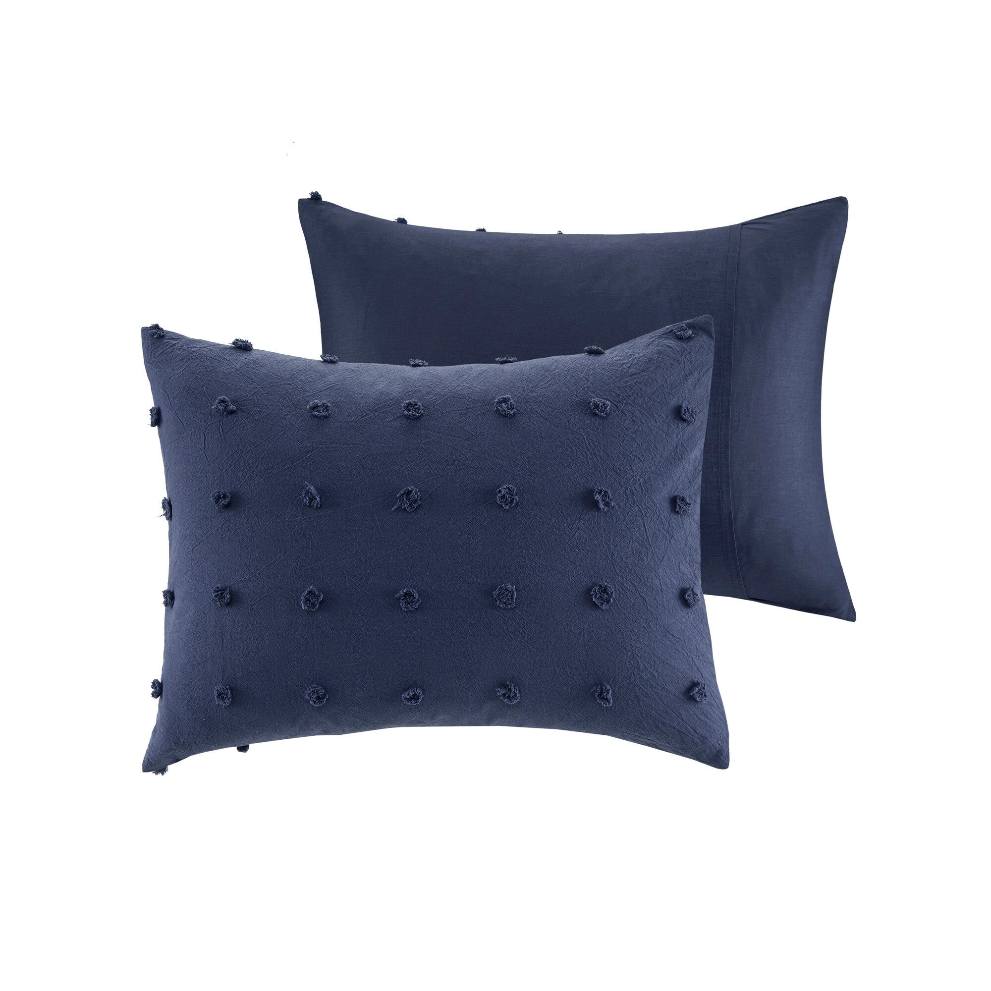 Intelligent Design Maize Cotton Jacquard Duvet Cover Set with Euro Shams and Throw Pillows