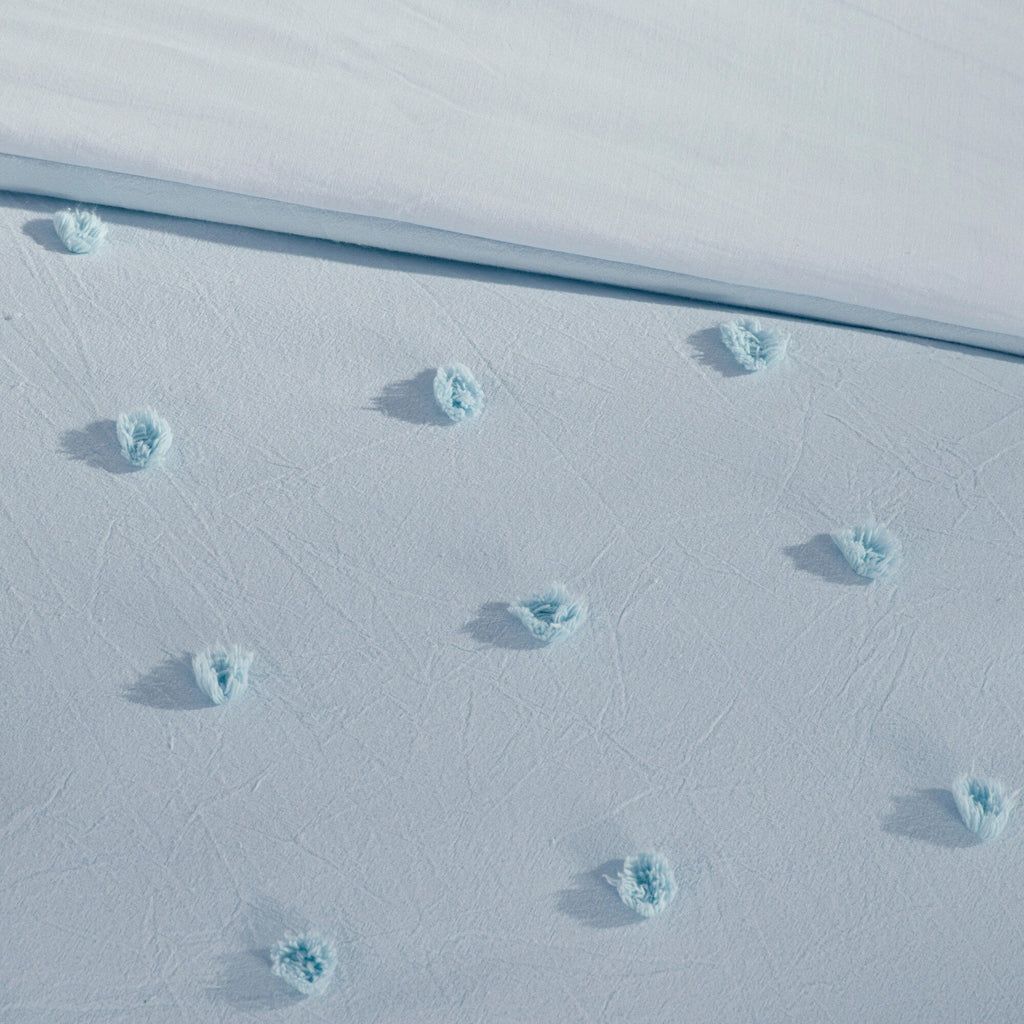 Intelligent Design Maize Cotton Jacquard Duvet Cover Set with Euro Shams and Throw Pillows