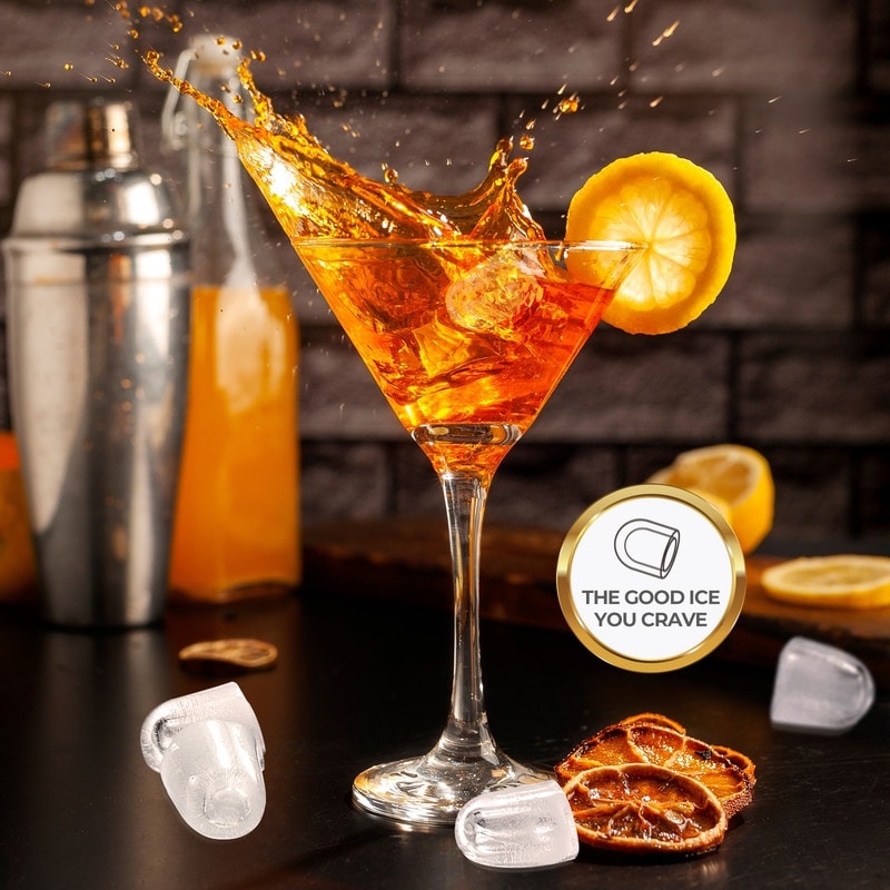 Countertop Ice Maker with Ice Scoop and Basket, 9 Cubes in 6 Mins, 26.5lbs/24h, 2 Sizes of Bullet Ice, Self-Cleaning