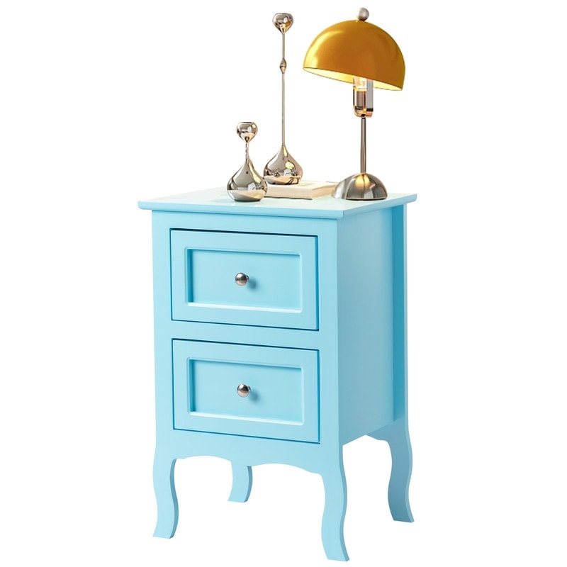 Country Style Two-Drawer Nightstand- Set of 2
