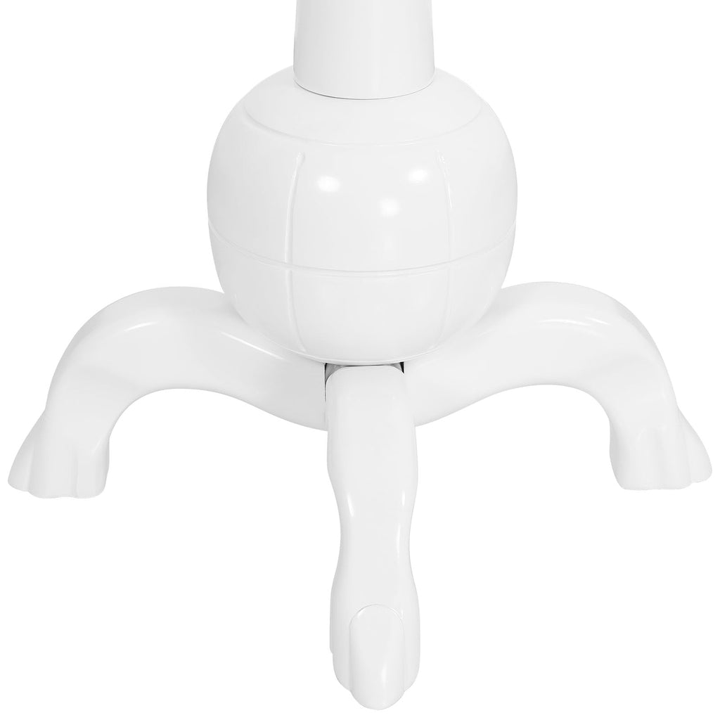 Porte-manteau autoportant en bois d'hévéa avec 8 crochets - 24,5 L x 70,87 H