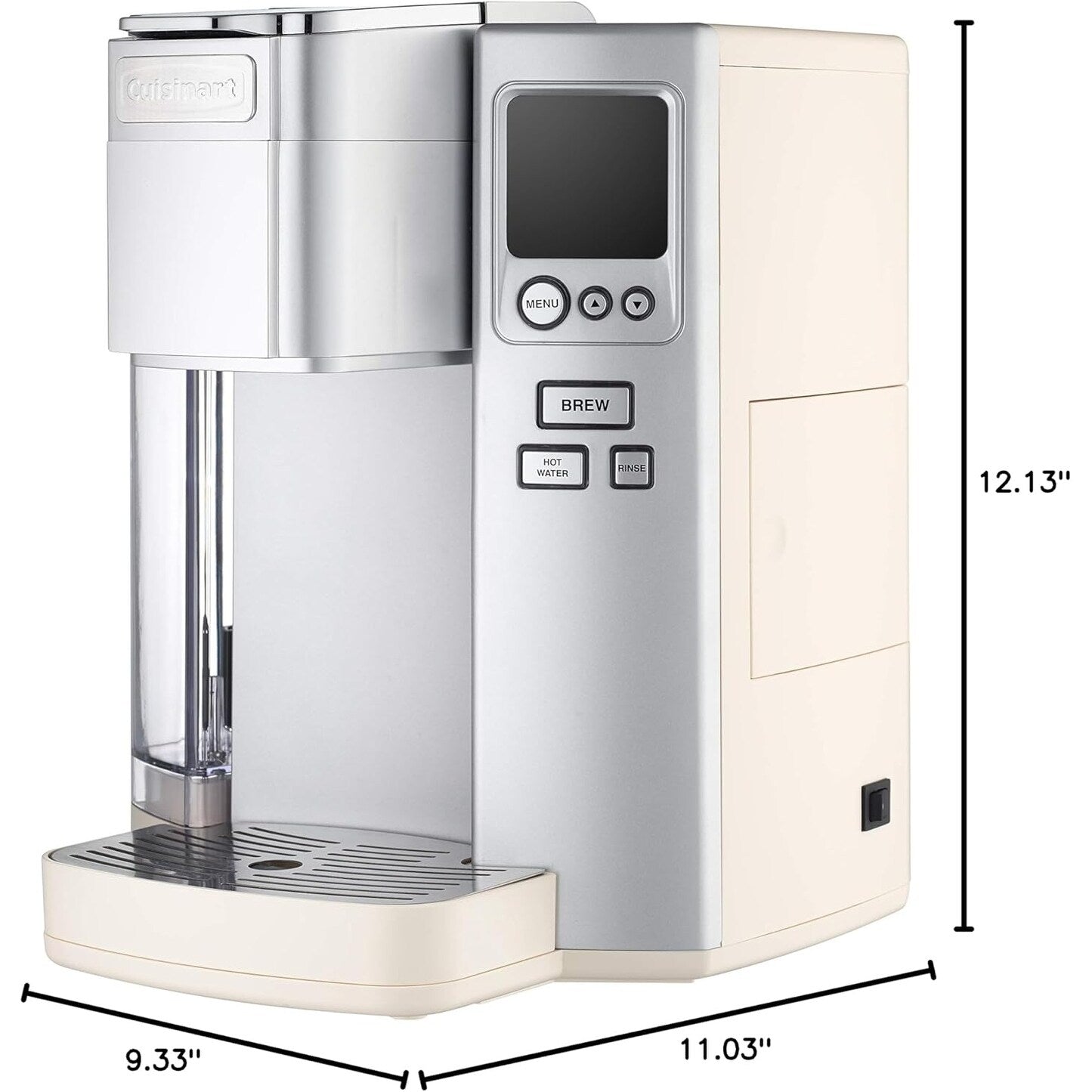 Cafetière à dose unique Cuisinart, 72 oz, programmable, acier