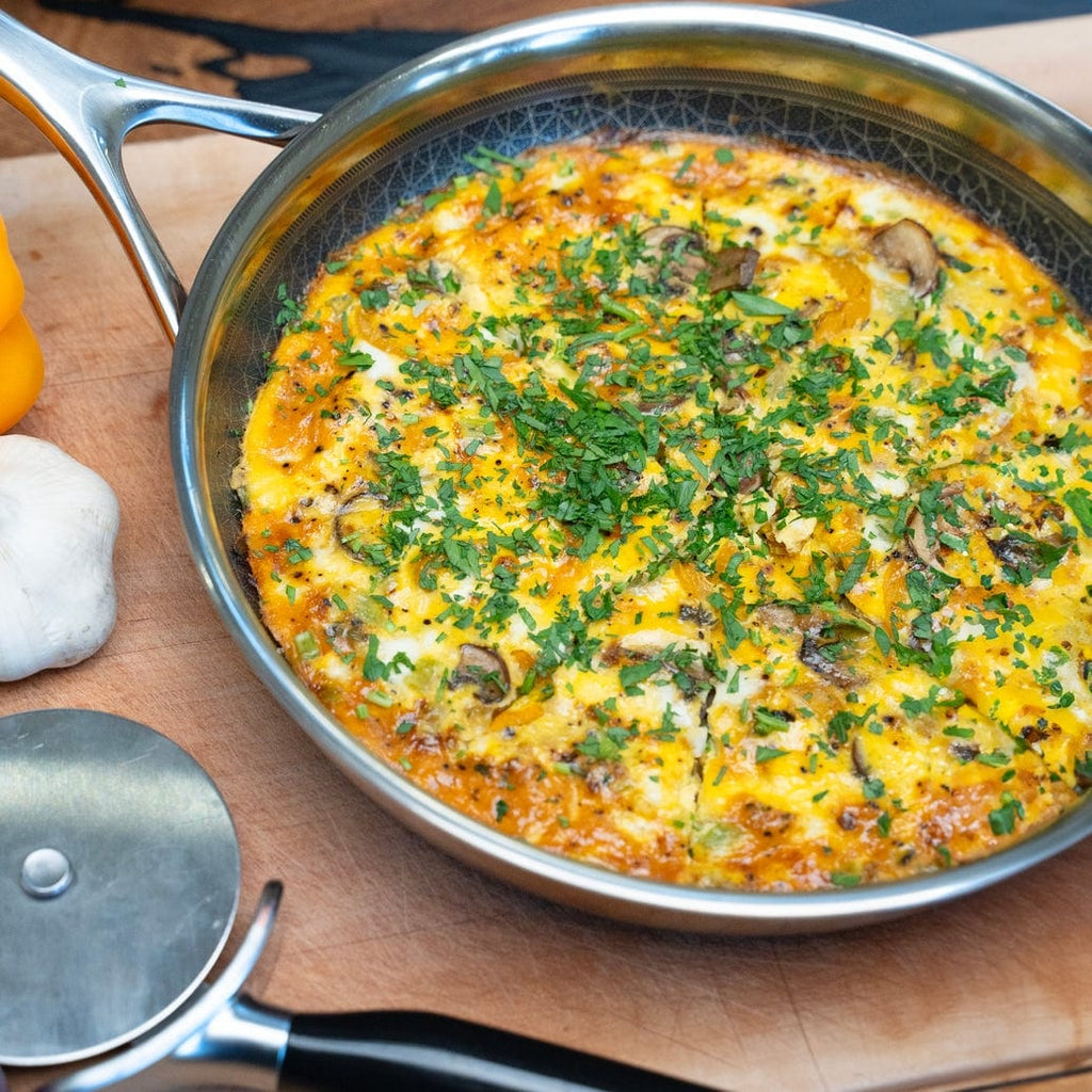 Batterie de cuisine hybride antiadhésive DiamondClad 7 pièces en acier inoxydable