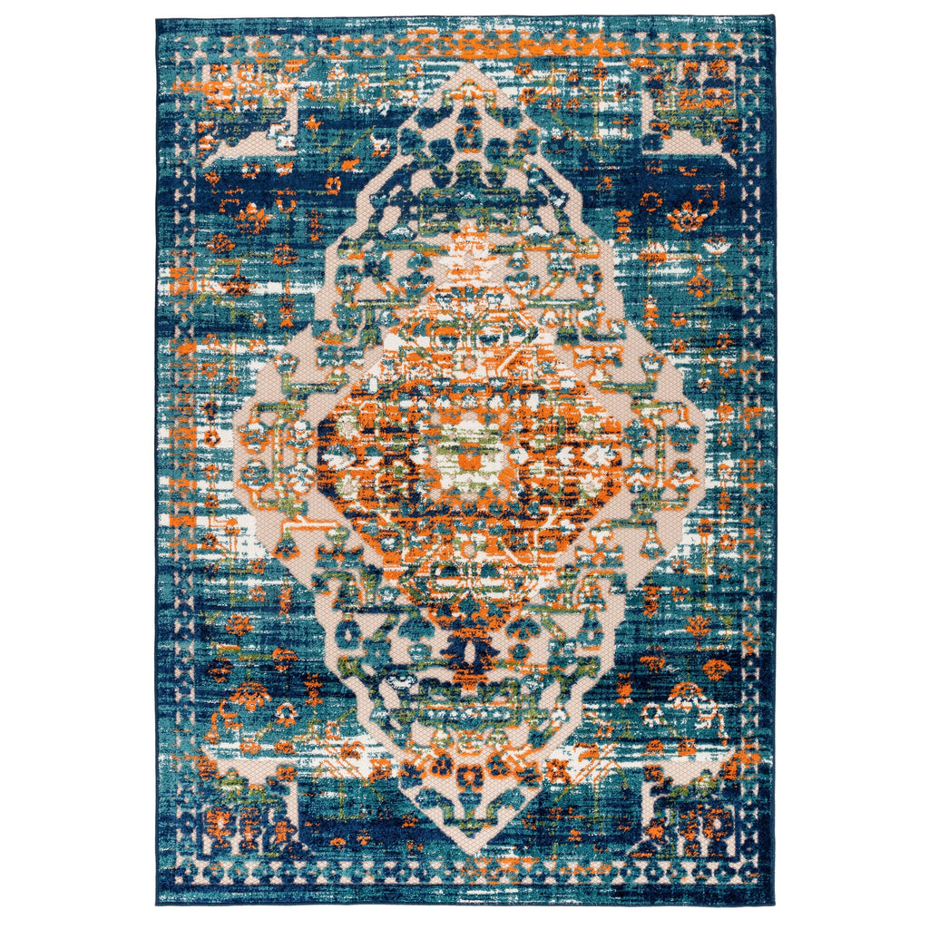 World Rug Gallery Distressed Traditional Indoor/Outdoor Area Rug