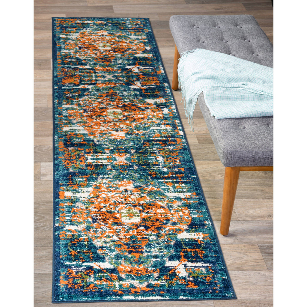 World Rug Gallery Distressed Traditional Indoor/Outdoor Area Rug