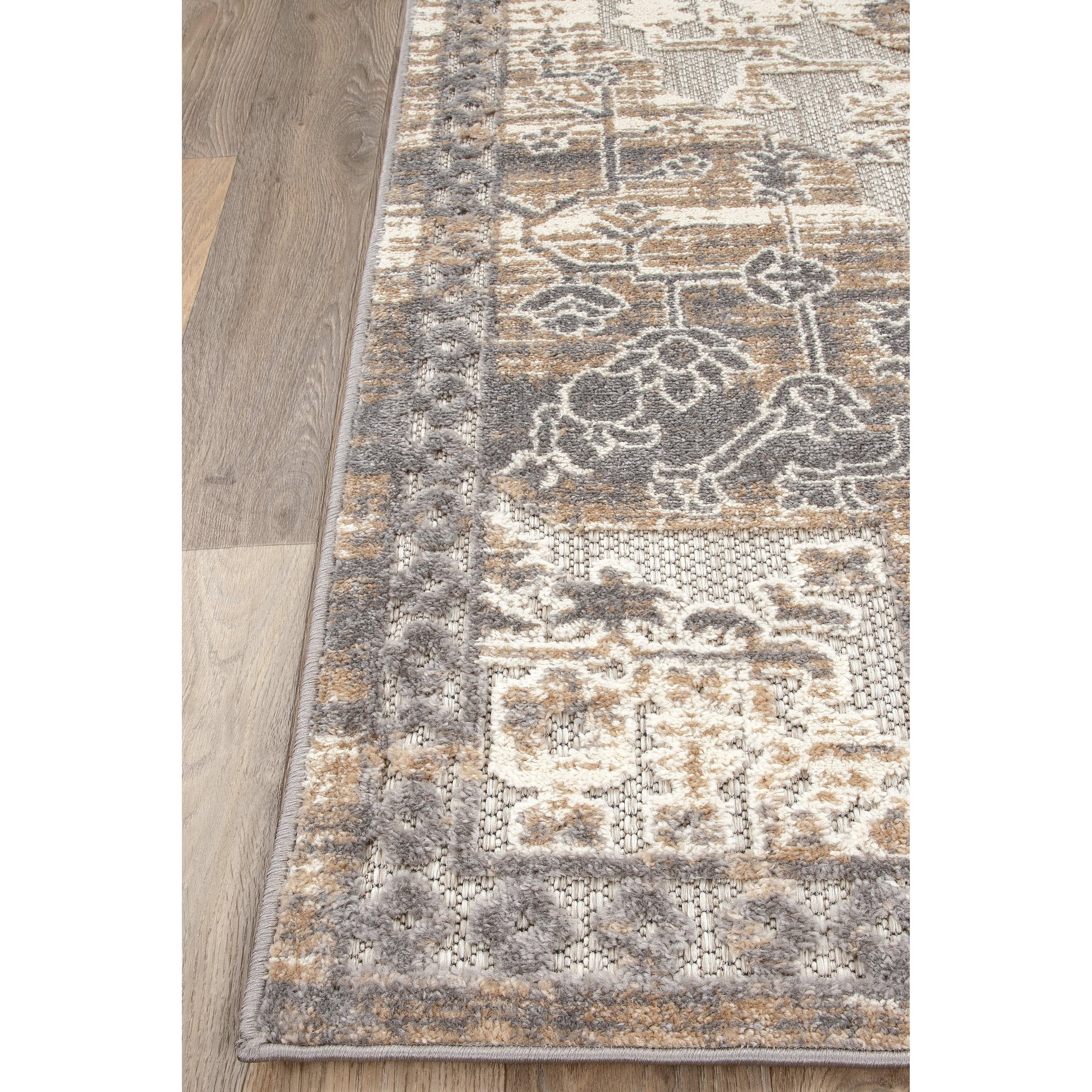 World Rug Gallery Distressed Traditional Indoor/Outdoor Area Rug
