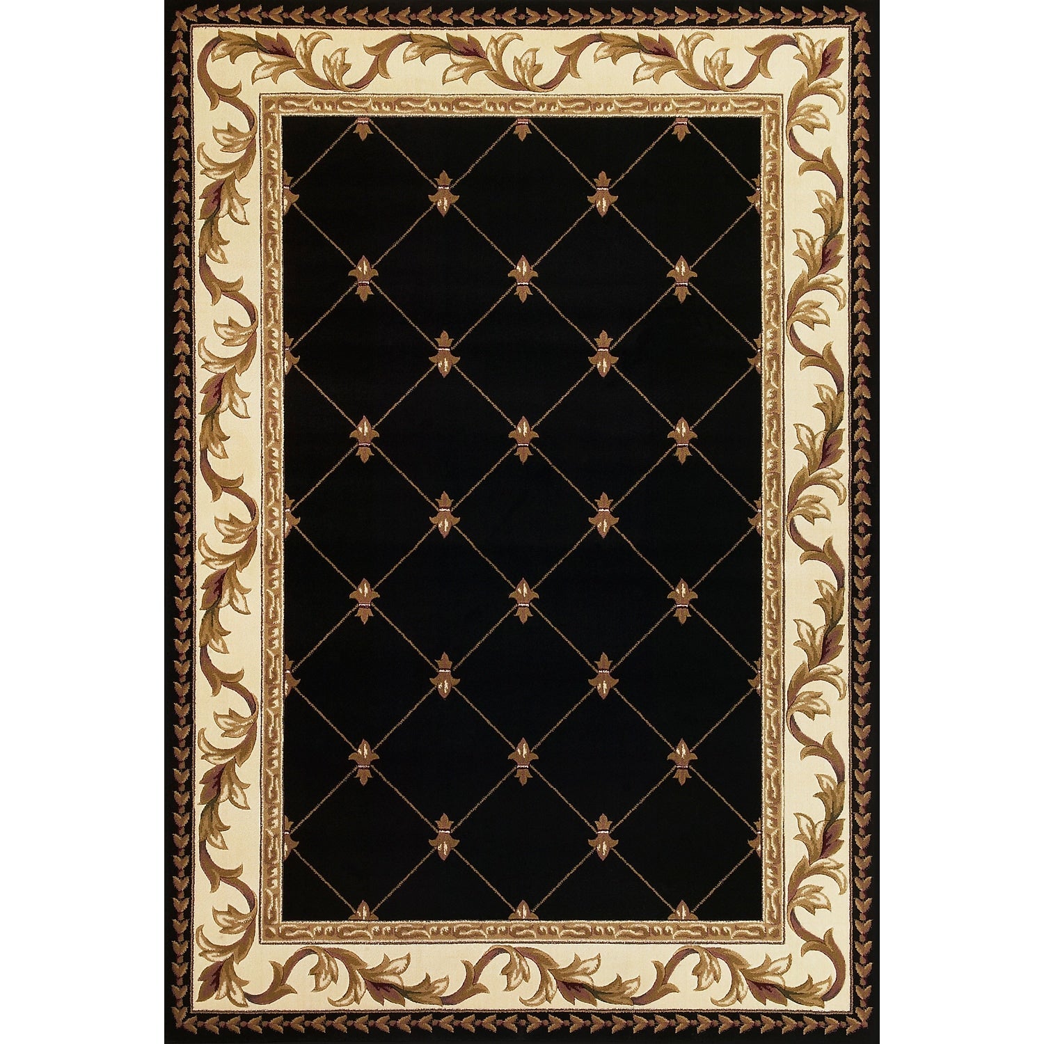 Tapis Domani Classics style victorien à bordure en treillis