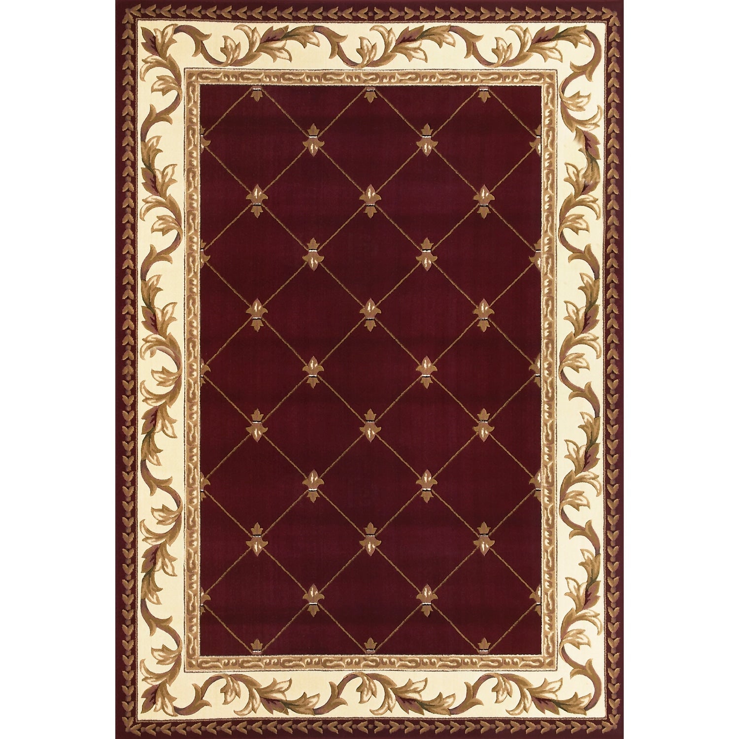 Tapis Domani Classics style victorien à bordure en treillis