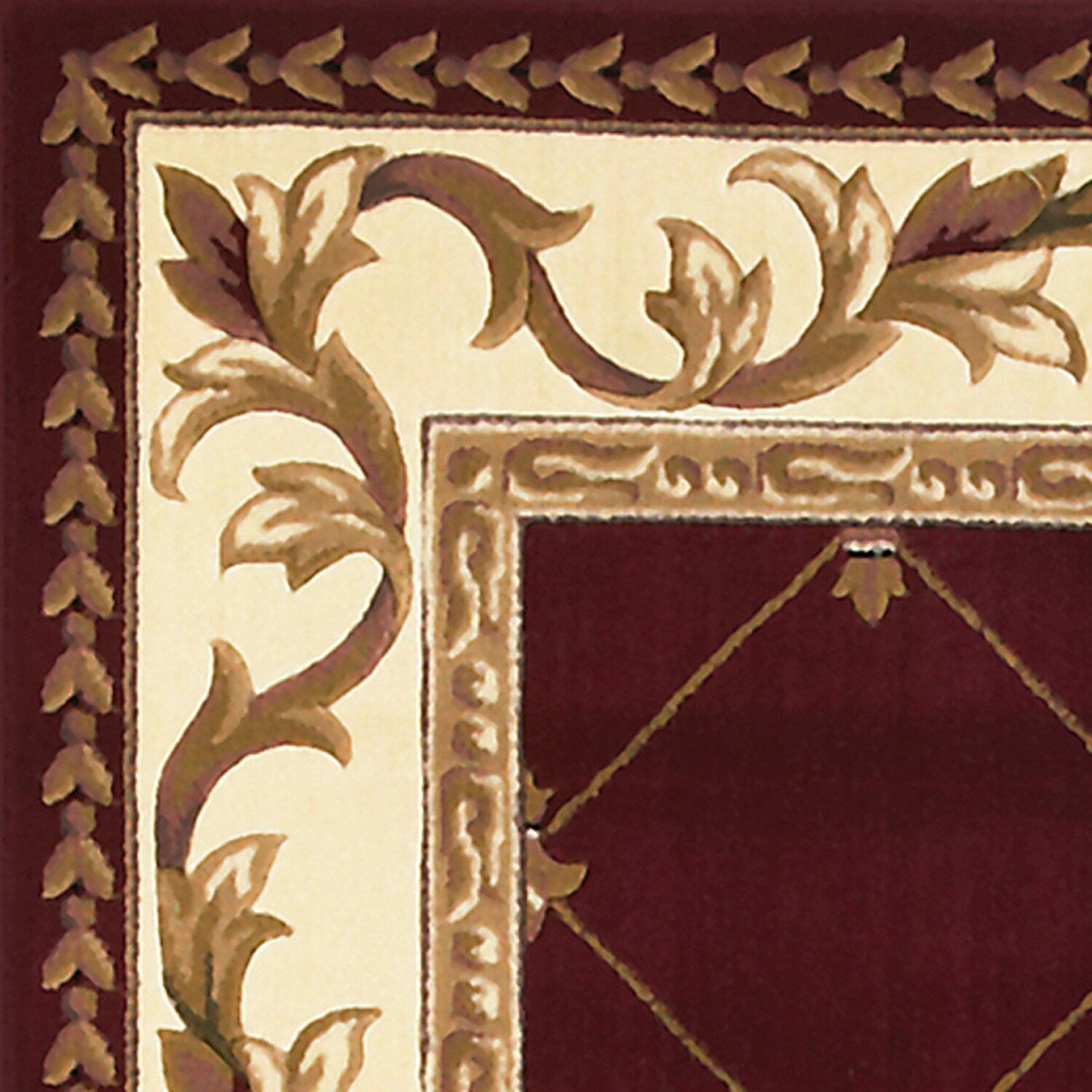 Tapis Domani Classics style victorien à bordure en treillis