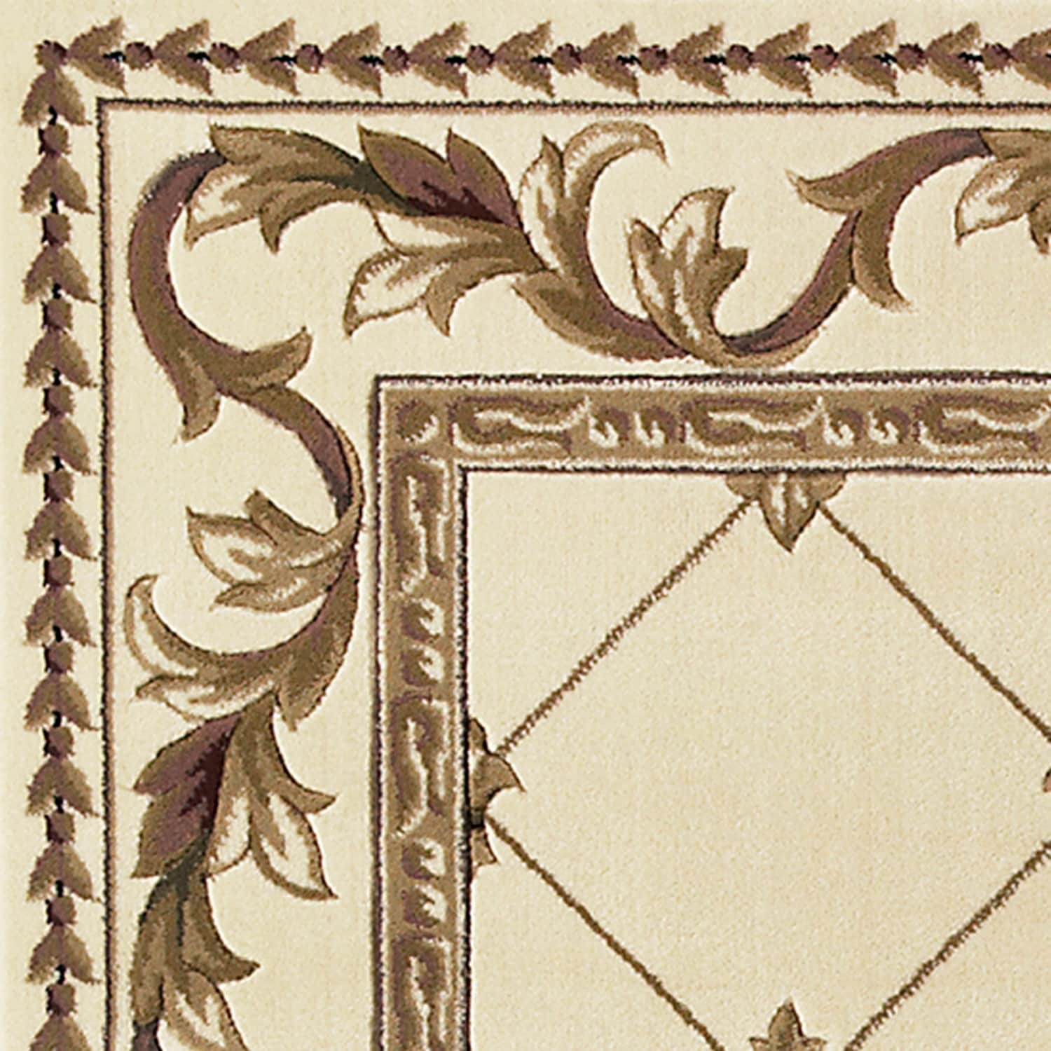 Tapis Domani Classics style victorien à bordure en treillis