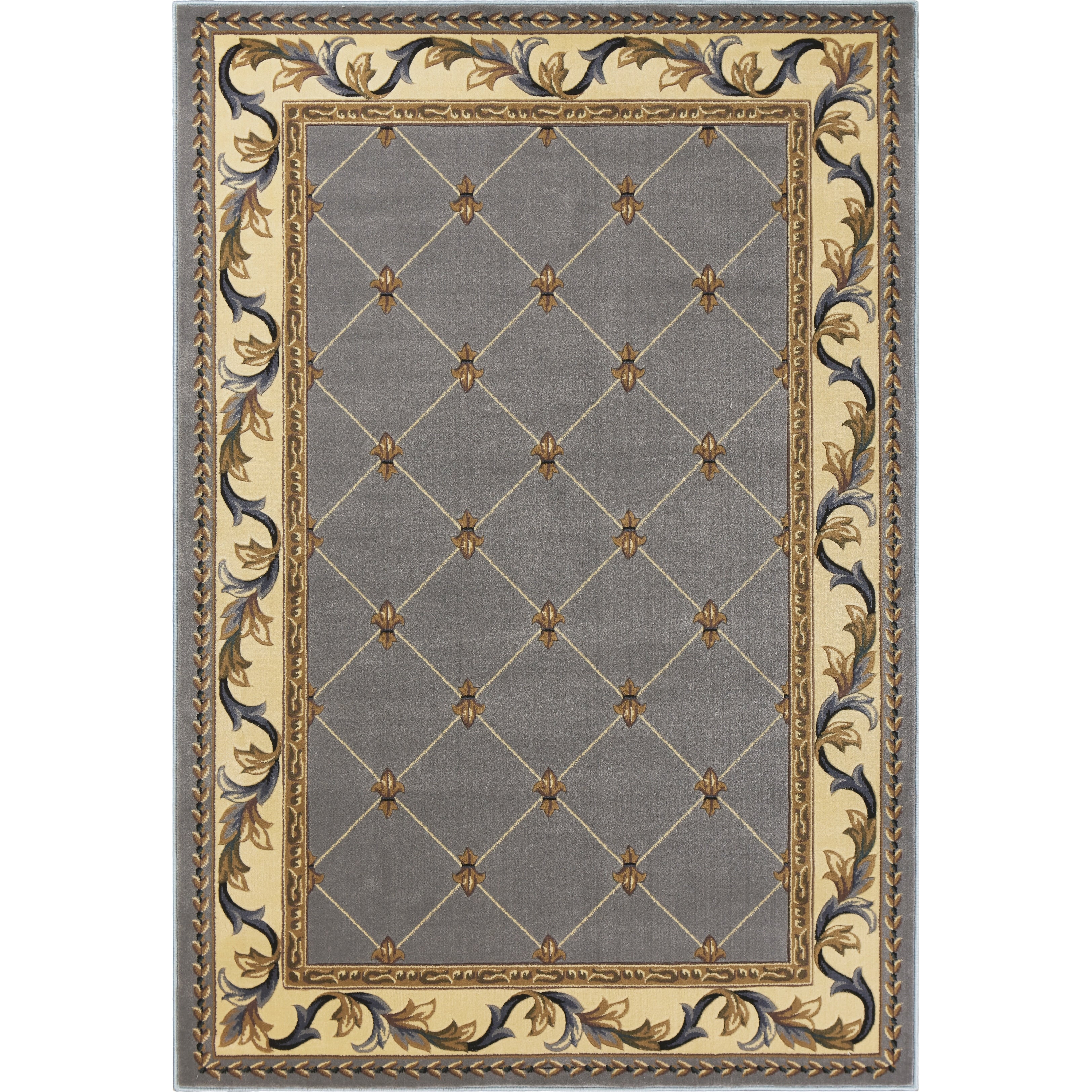 Tapis Domani Classics style victorien à bordure en treillis