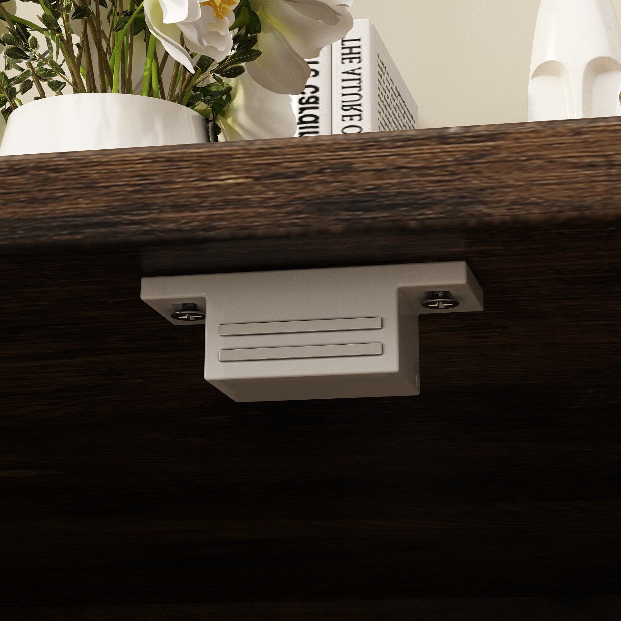 Dual-Compartment Cat Litter Box Enclosure Multi-Functional Furniture