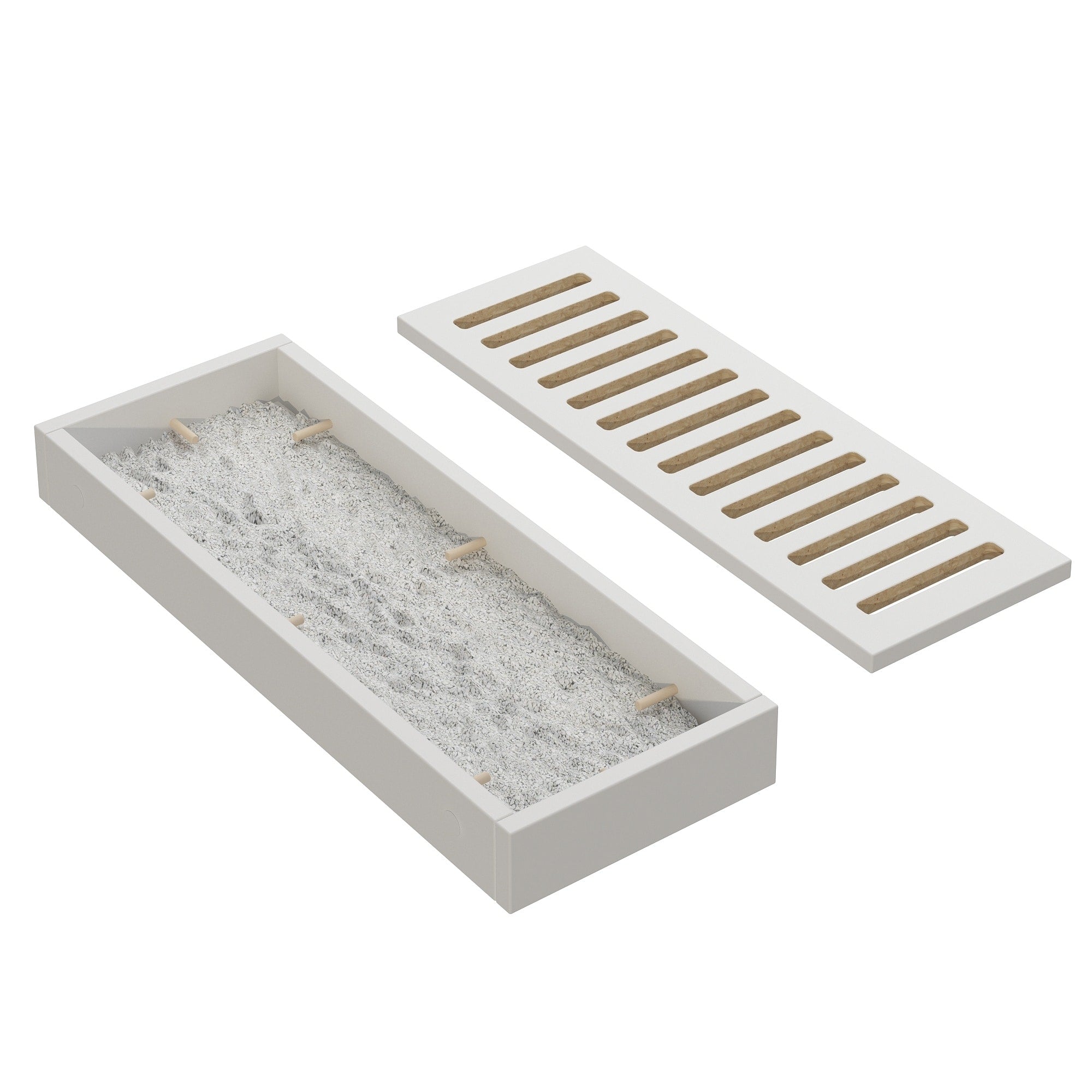 Dual-Compartment Cat Litter Box Enclosure Multi-Functional Furniture