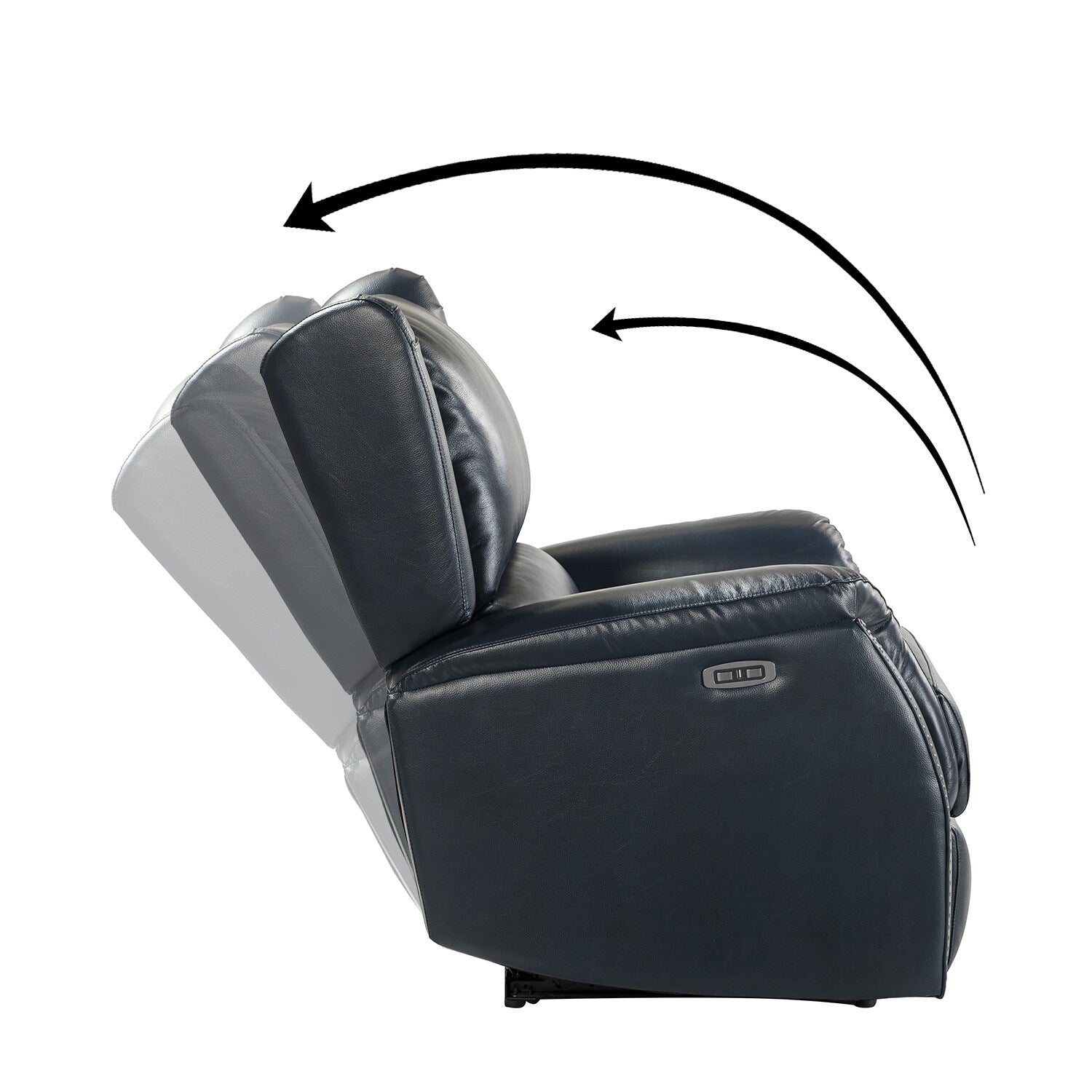 Eduardo Genuine Leather Power Recliner with USB Port Set of 2
