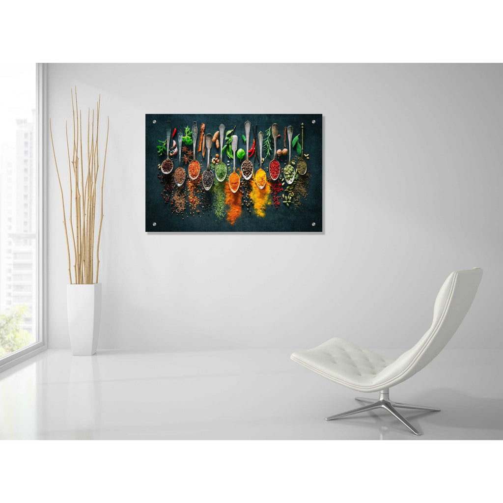 Epic Art 'Colorful Spices,' Acrylic Glass Wall Art