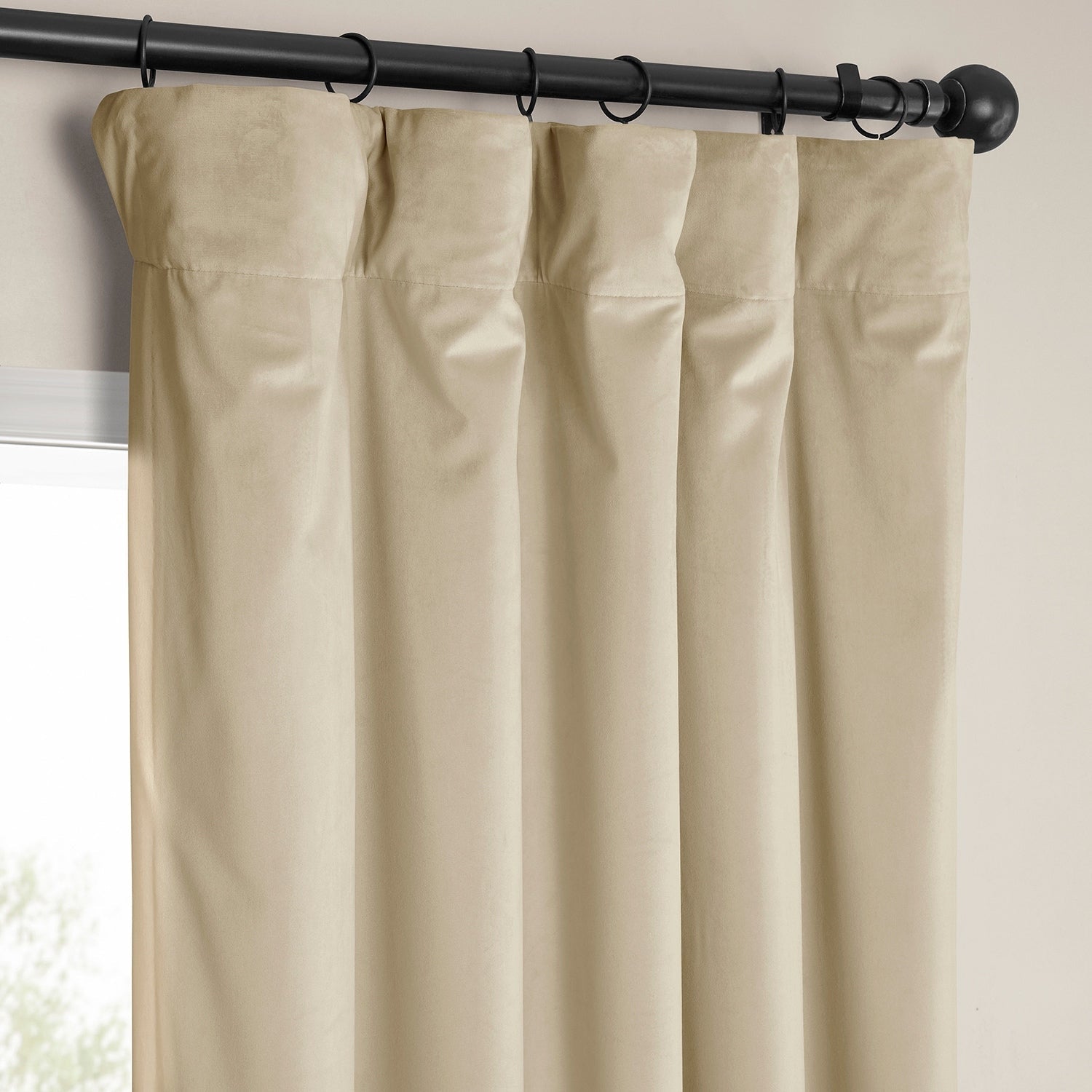Exclusive Fabrics Heritage Plush Velvet Room Darkening Curtains (1 Panel) Luxury Velvet Curtains for Bedroom & Living Room.
