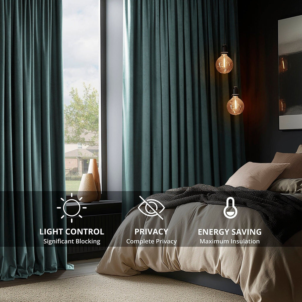 Exclusive Fabrics Signature Blackout Velvet Curtain (1 Panel)