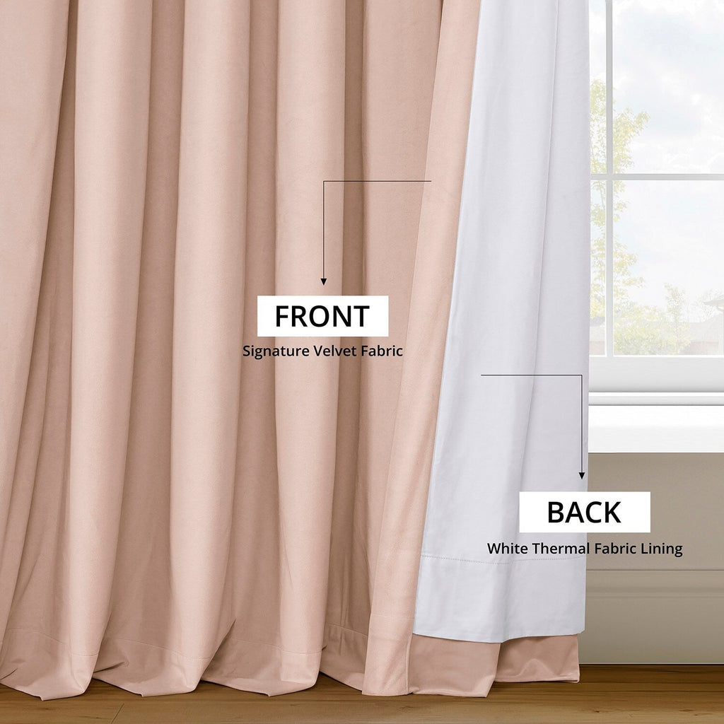 Exclusive Fabrics Signature Blackout Velvet Curtain (1 Panel)