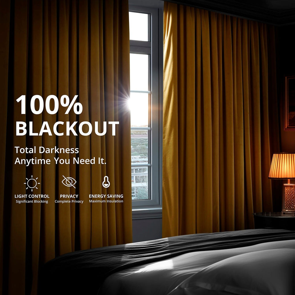 Exclusive Fabrics Signature Blackout Velvet Curtain (1 Panel)