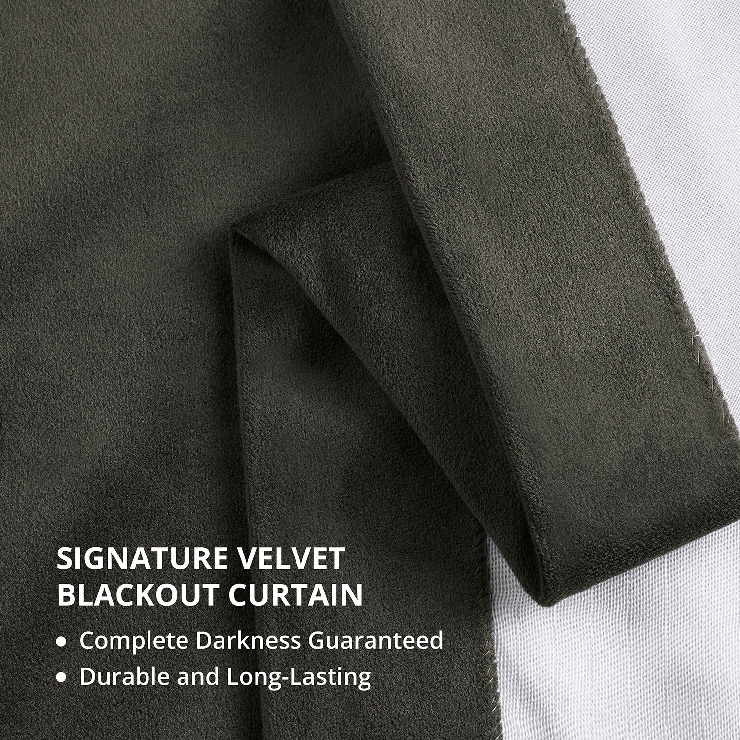 Exclusive Fabrics Signature Extra Wide Blackout Velvet Curtains (1 Panel) - Luxurious Blackout Drapes