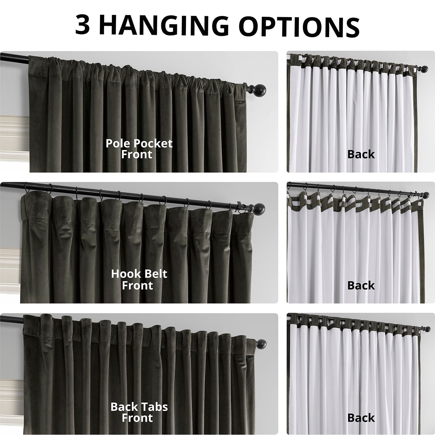 Exclusive Fabrics Signature Extra Wide Blackout Velvet Curtains (1 Panel) - Luxurious Blackout Drapes