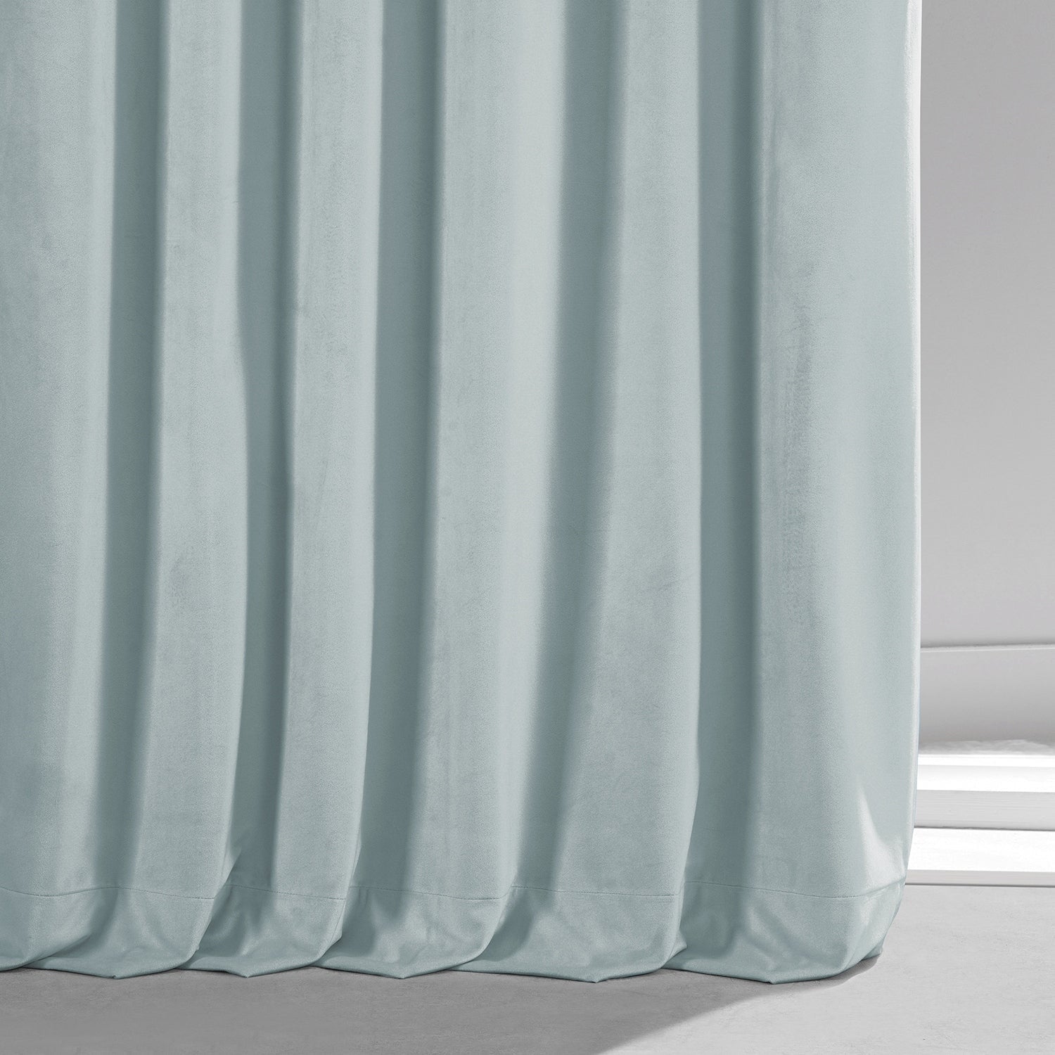 Exclusive Fabrics Signature Plush Velvet Hotel Blackout Curtains (1 Panel) - Luxury Soft Drapery for Light Control & Elegance