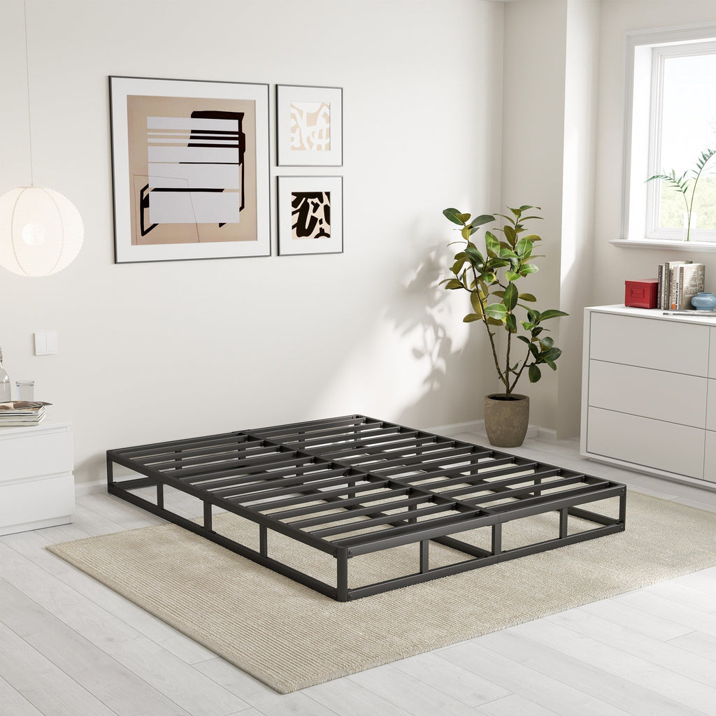 Ressort métallique à profil bas de 5 pouces, structure robuste avec revêtement gris