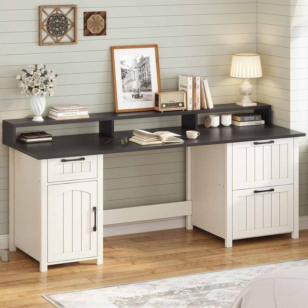 Bureau de direction de ferme Bureau à domicile Tiroir de classement Support d'écran Prise de courant