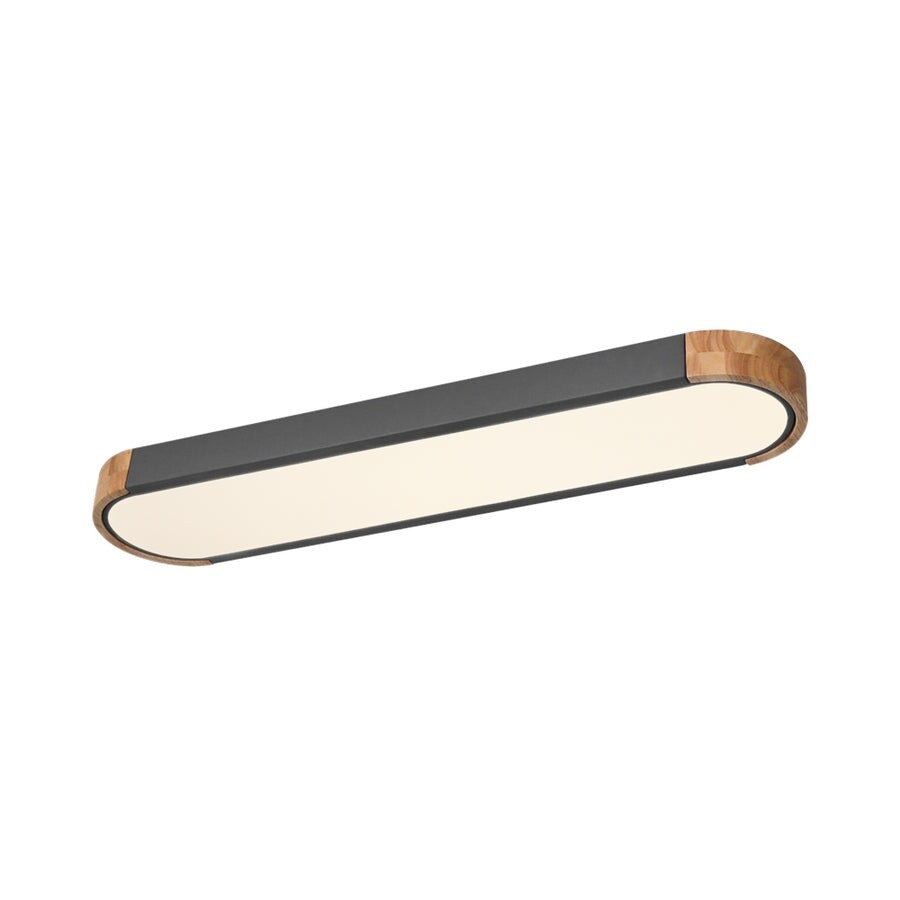 Plafonnier LED ovale à intensité variable Farmhouse Wood - 37 3000 K/6000 K