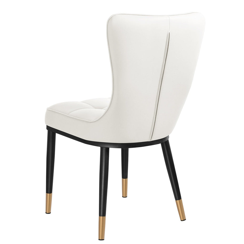 Lot de 2/4 chaises de salle à manger rembourrées en similicuir