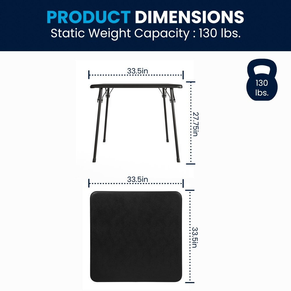Foldable Vinyl Card Table