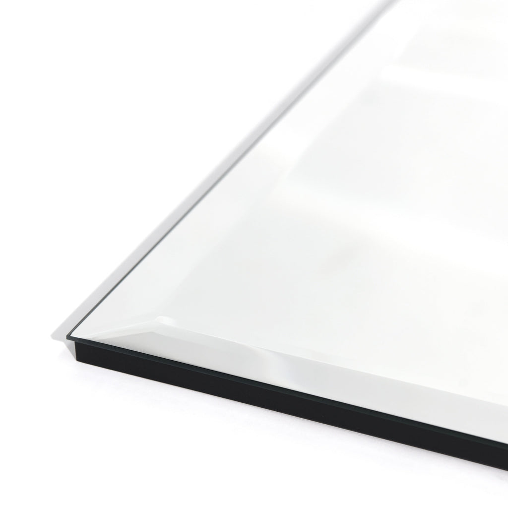 Frameless Beveled Prism Wall Mirror-Square/Rectangluar - Clear