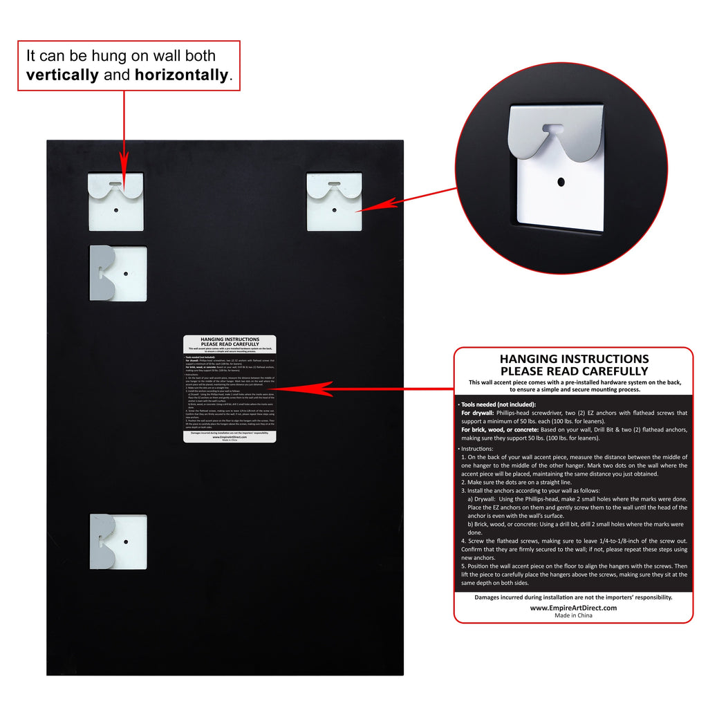 Frameless Beveled Prism Wall Mirror-Square/Rectangluar - Clear