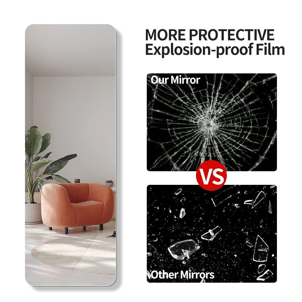 Miroir mural pleine longueur sans cadre